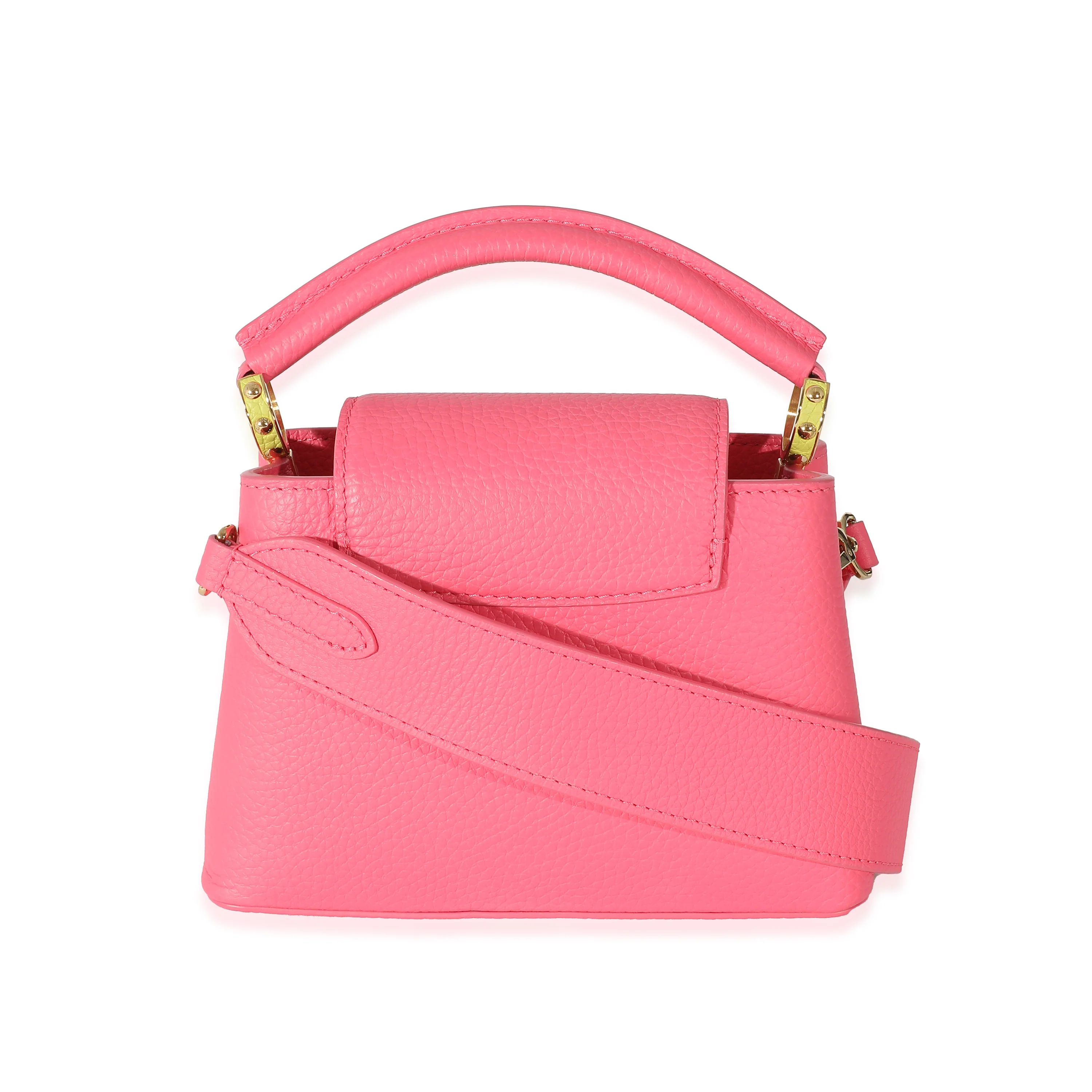 Louis Vuitton Dragonfruit Cedrat Taurillon Mini Capucines - Image 3