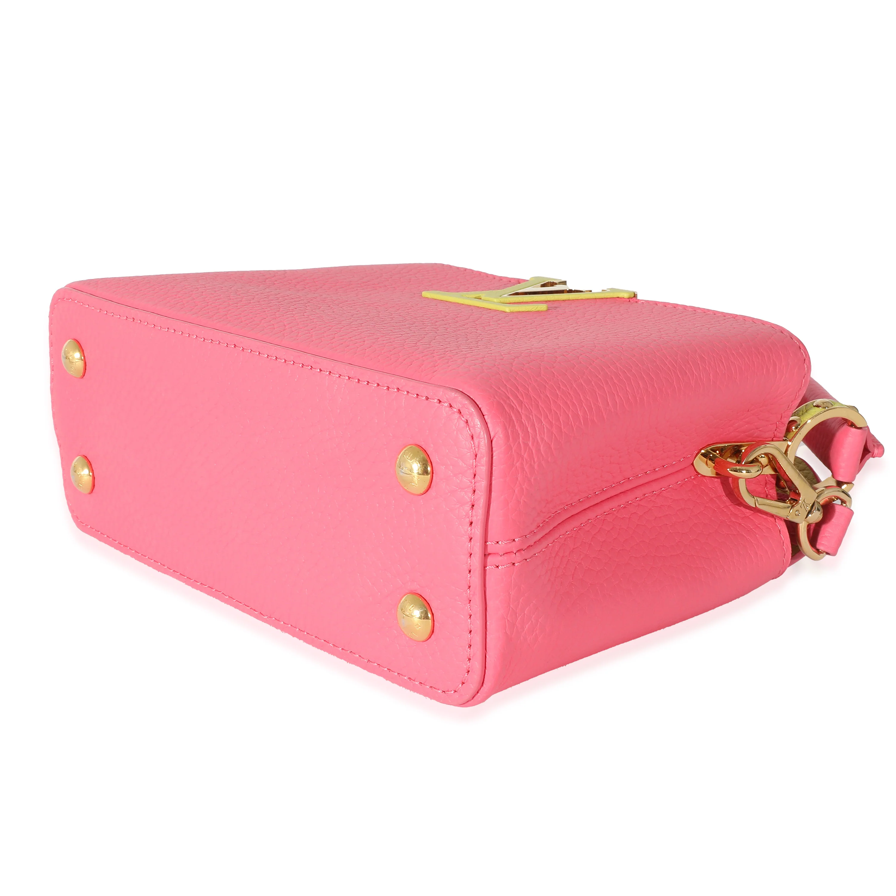 Louis Vuitton Dragonfruit Cedrat Taurillon Mini Capucines - Image 7