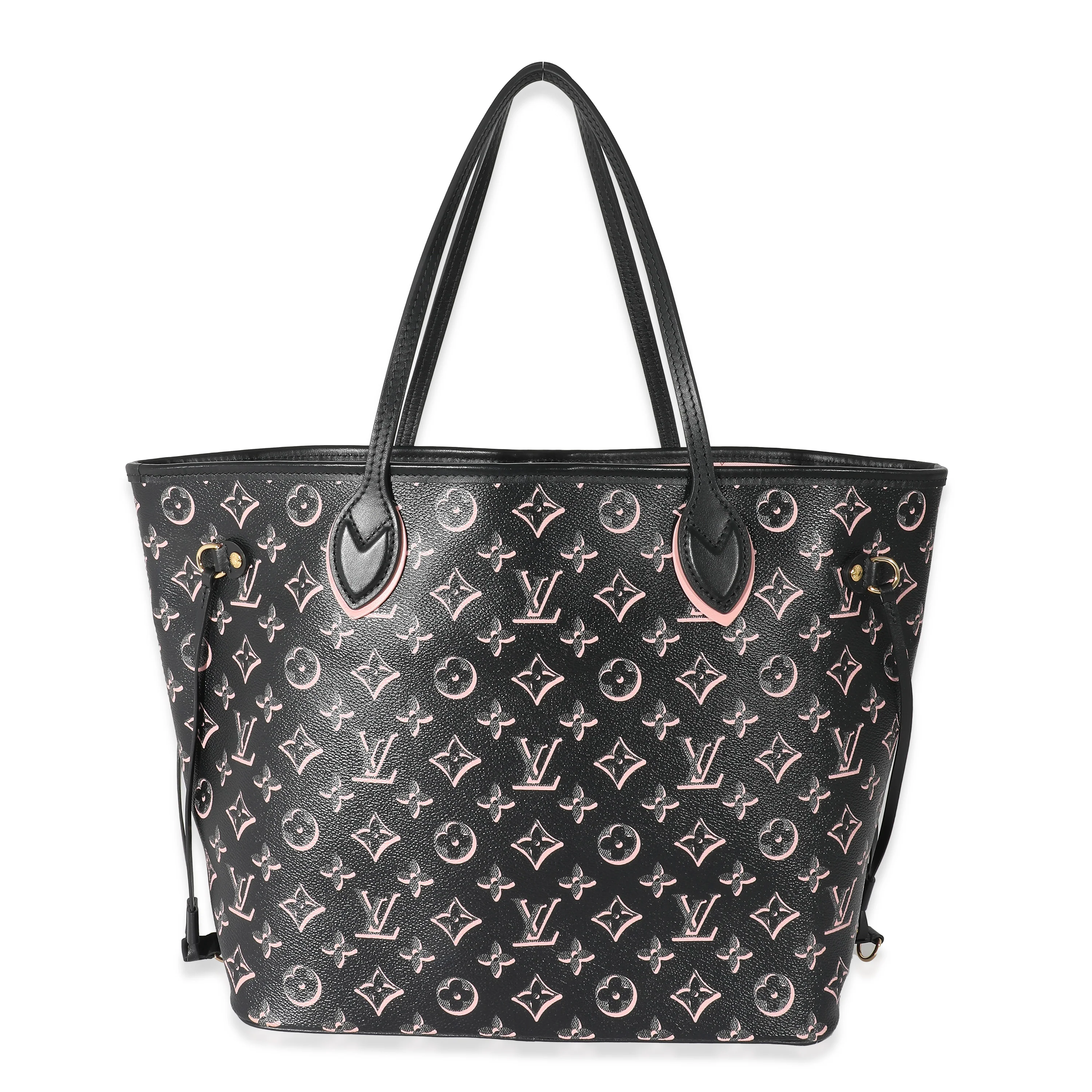 Louis Vuitton Black Pink Monogram Canvas Fall For You Neverfull MM - Image 4