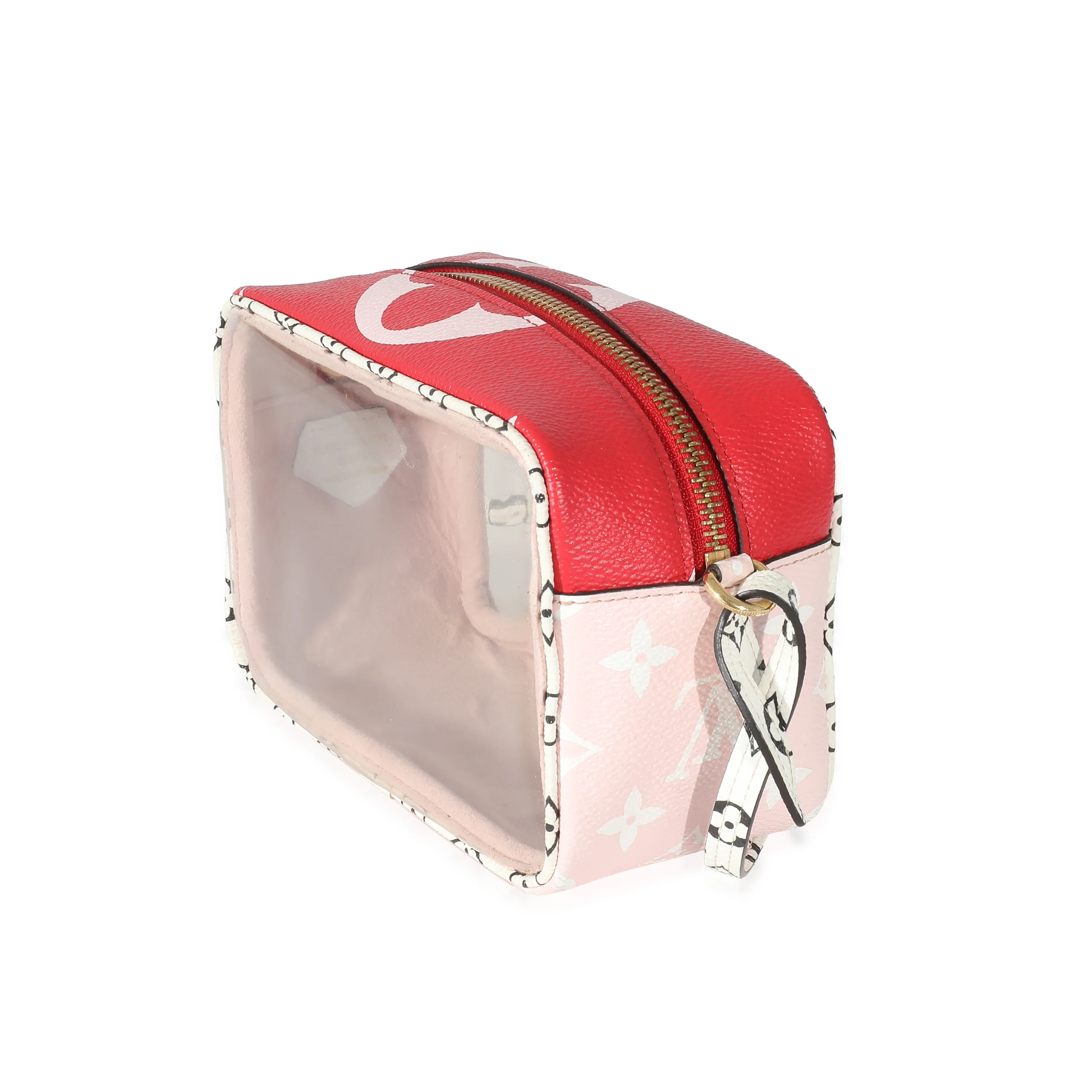 Louis Vuitton Red Monogram Giant Canvas PVC Beach Pouch - Image 2