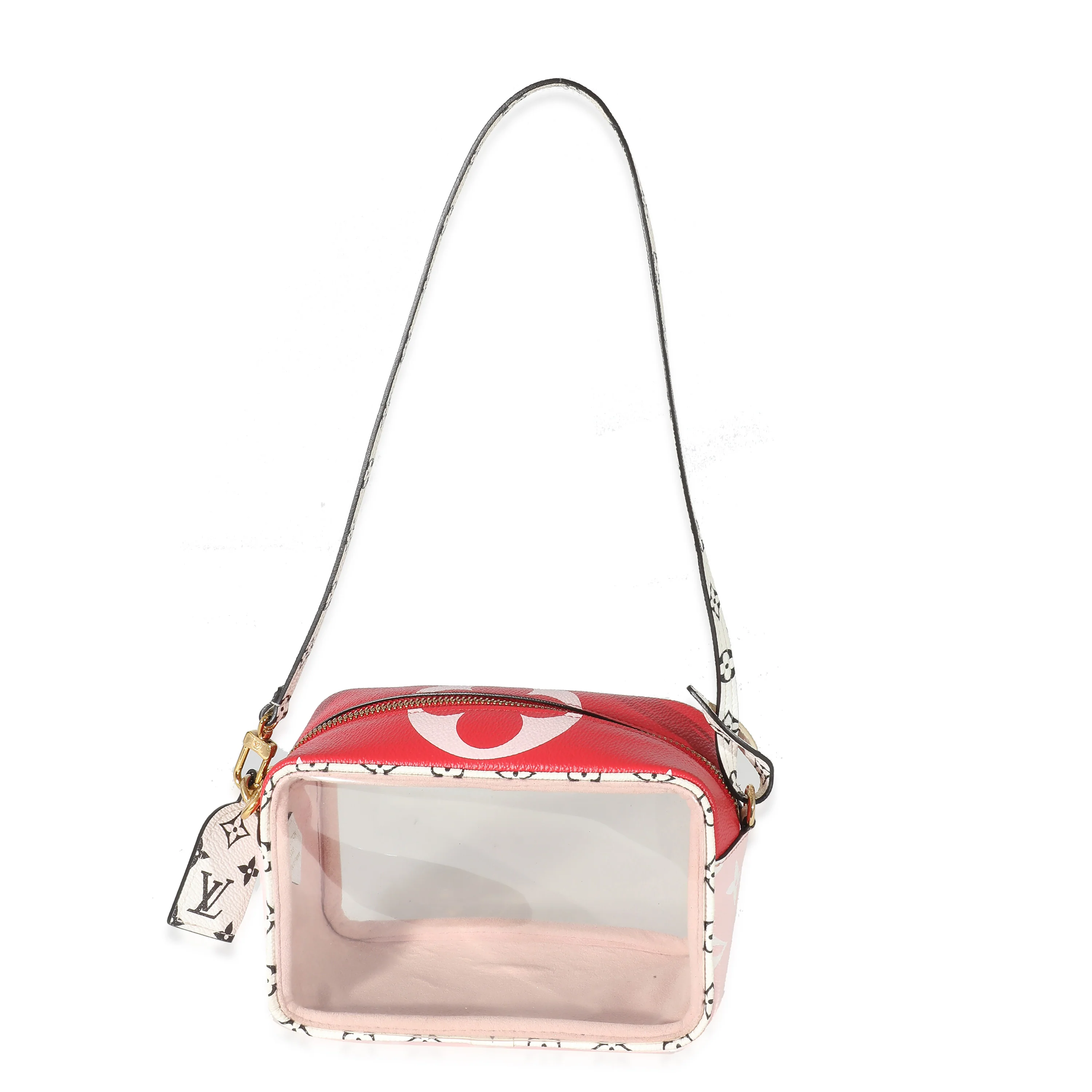 Louis Vuitton Red Monogram Giant Canvas PVC Beach Pouch - Image 7