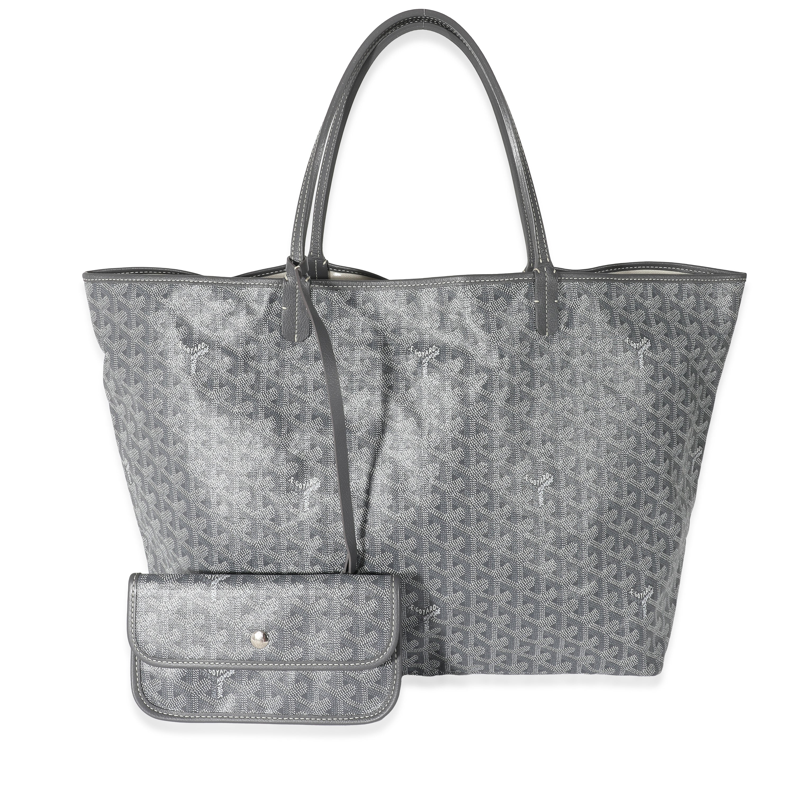 Goyard Grey Goyardine Canvas Saint Louis GM