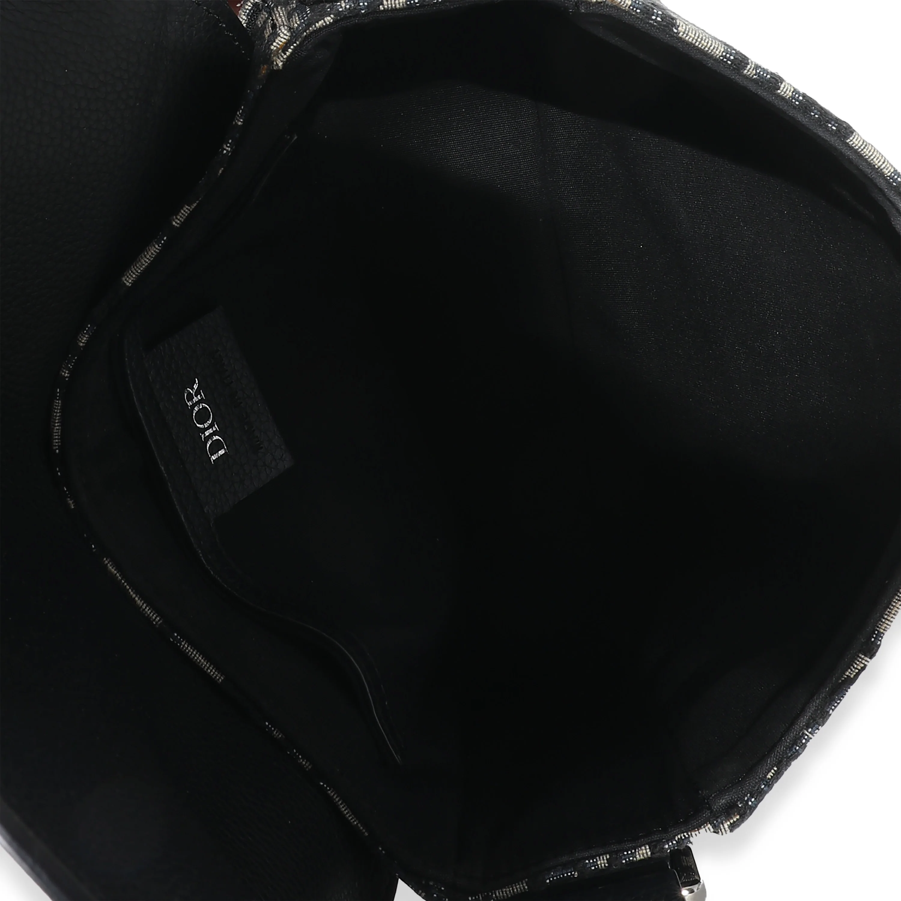 Dior Black Dior Oblique Jacquard Mini Saddle Bag With Strap - Image 8