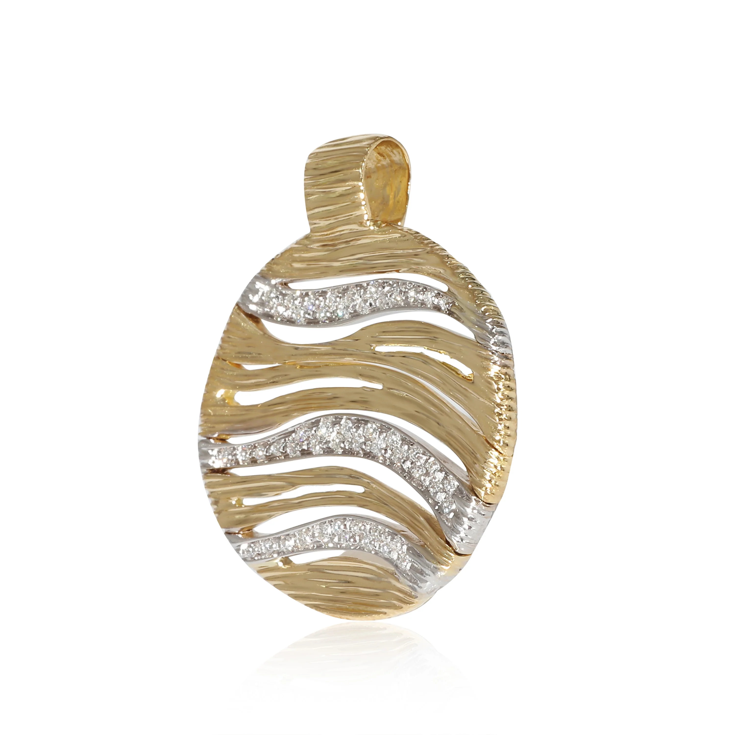 Roberto Coin Elefantino Diamond Pendant in 18K Yellow Gold 0.25 CTW - Image 2