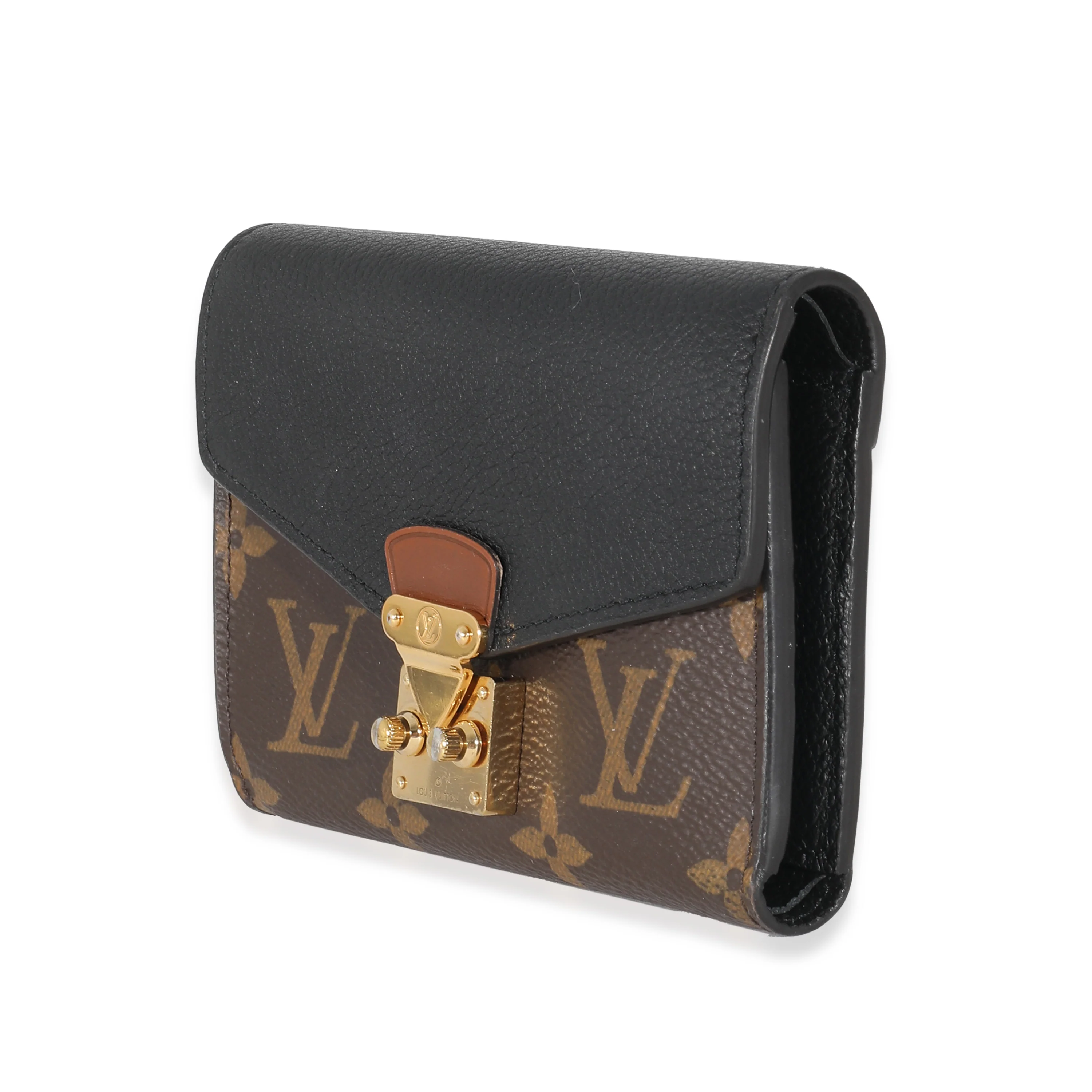 Louis Vuitton Black Monogram Pallas Compact Wallet NM - Image 2