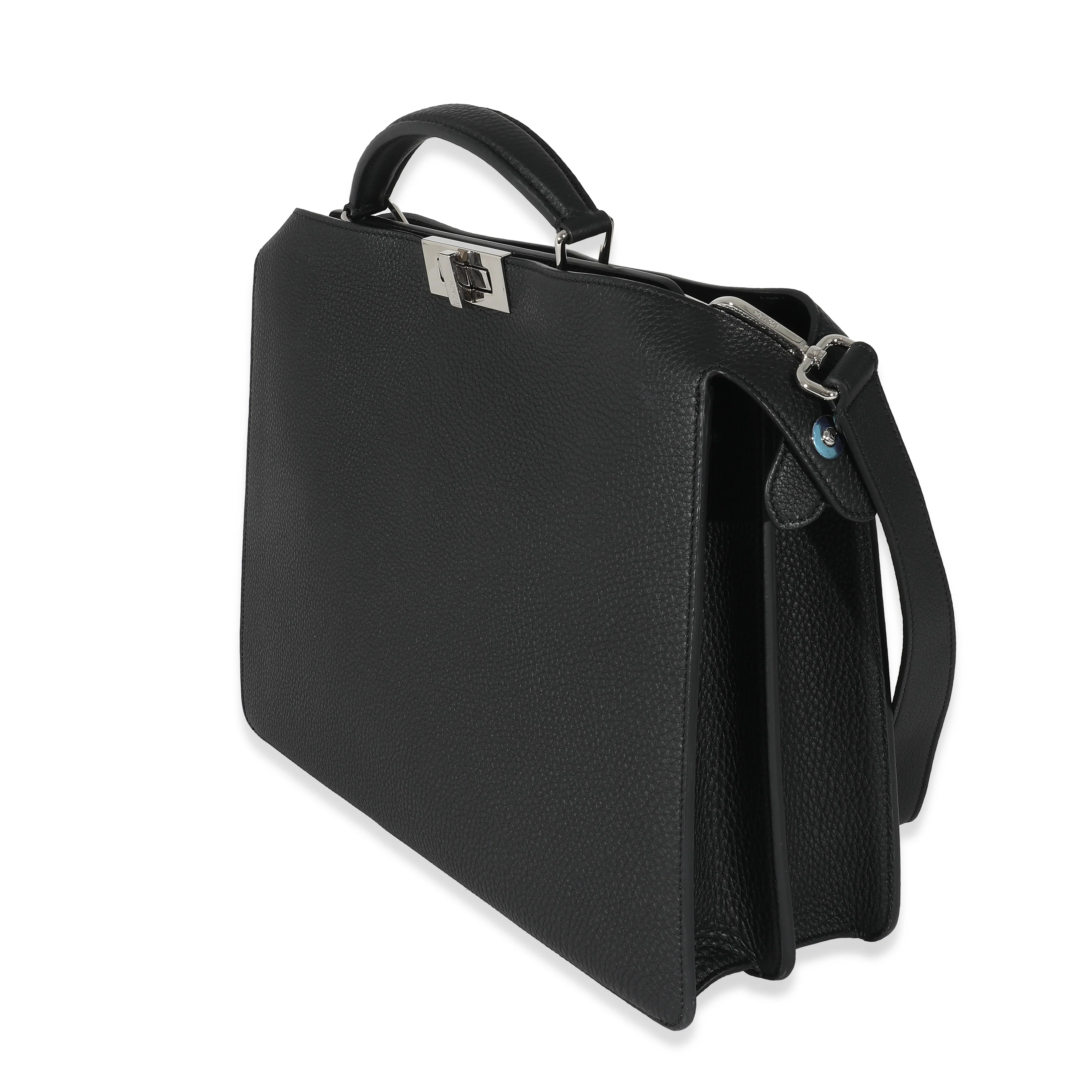Fendi Black Cuoio Romano Leather Medium Iseeu Peekaboo - Image 2