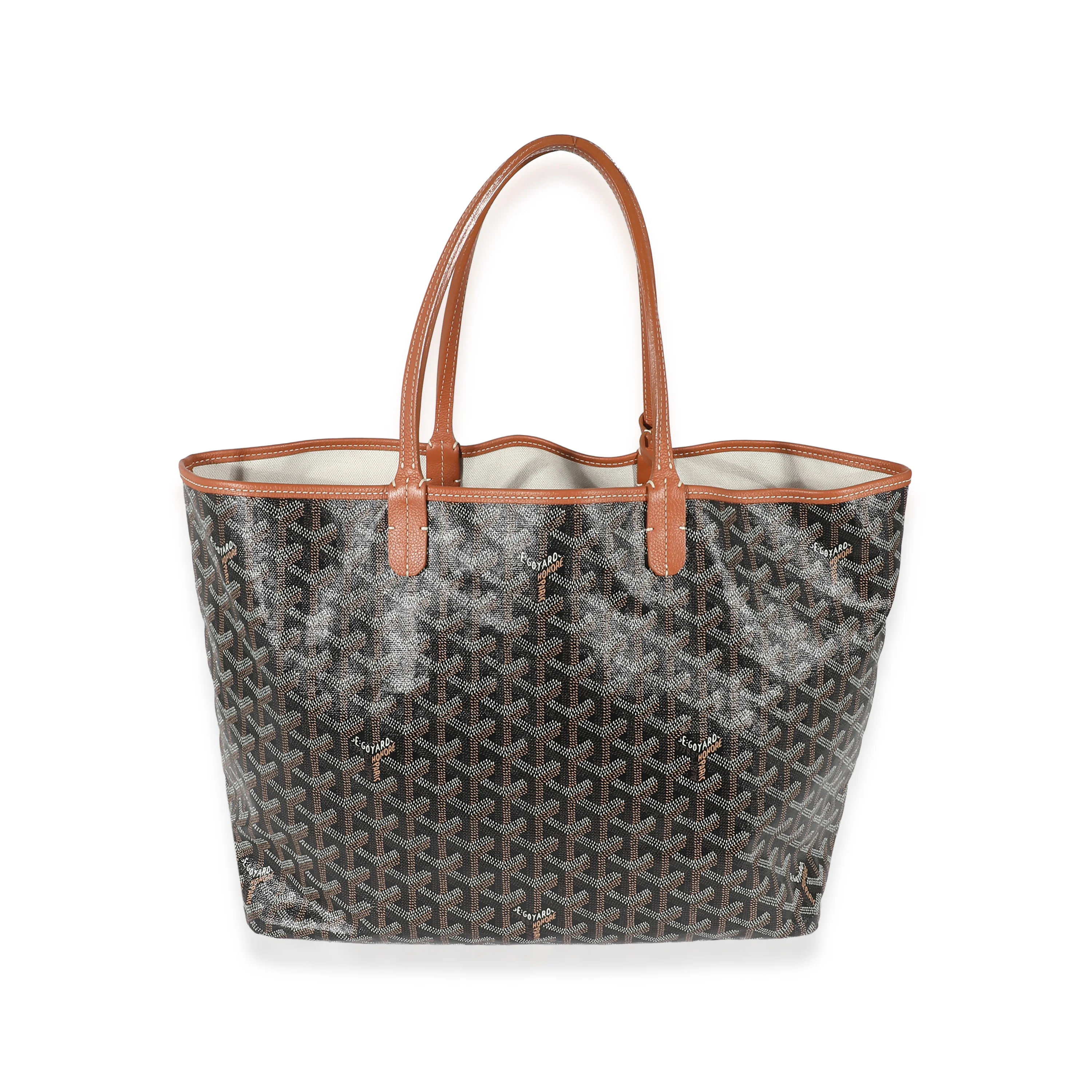 Goyard Black Gold Goyardine Canvas Saint Louis PM - Image 4