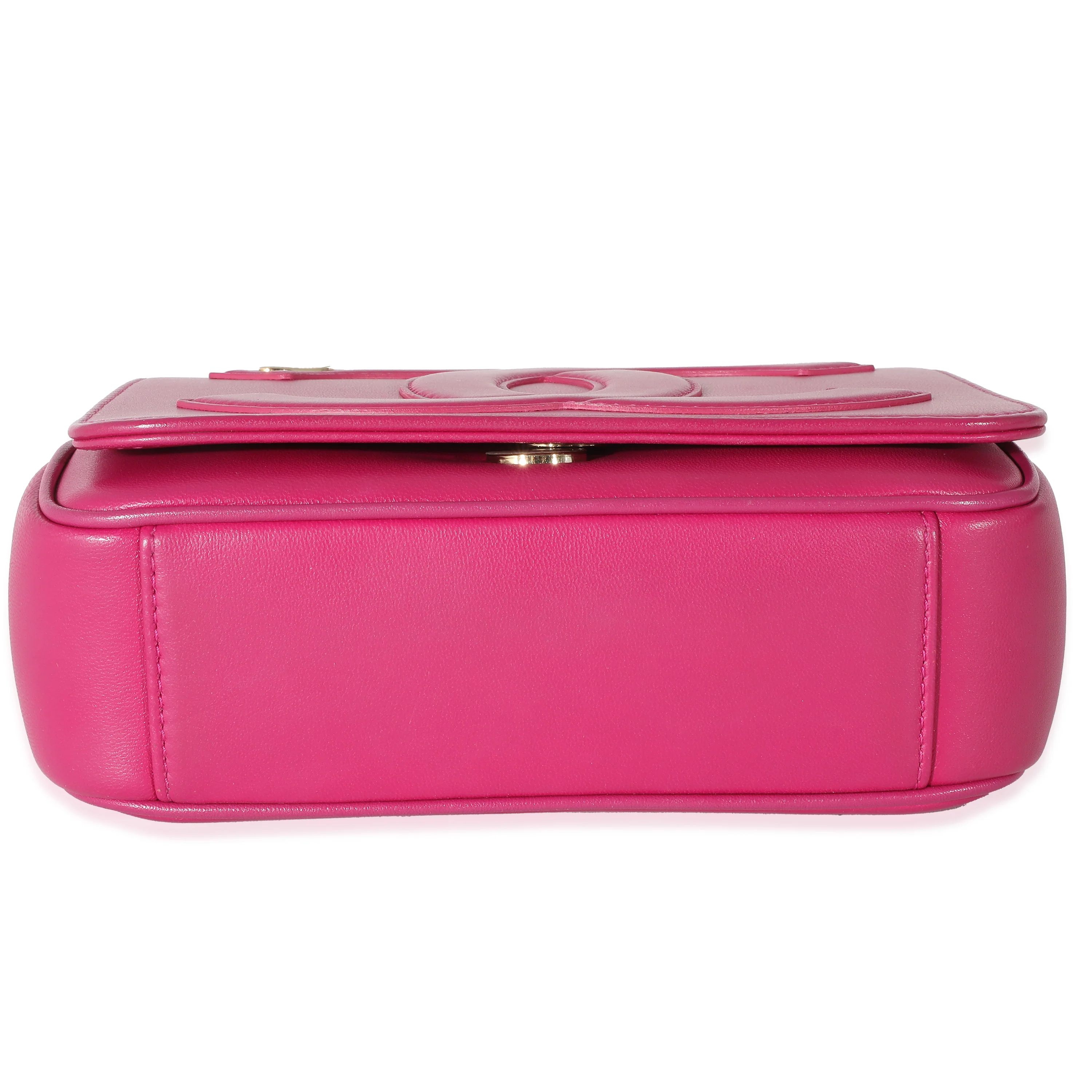 Chanel Pink Lambskin CC Mania Flap Bag - Image 3