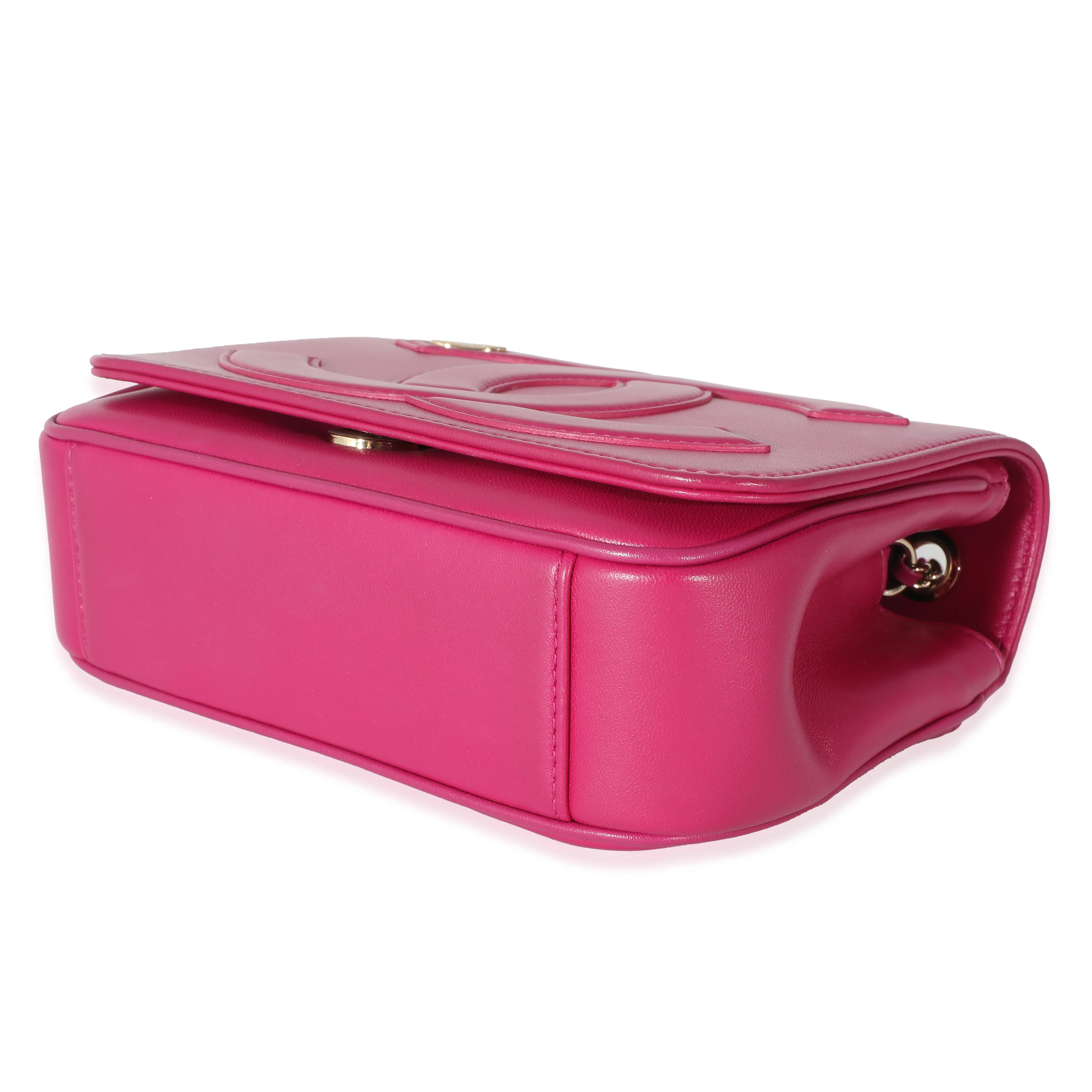 Chanel Pink Lambskin CC Mania Flap Bag - Image 5
