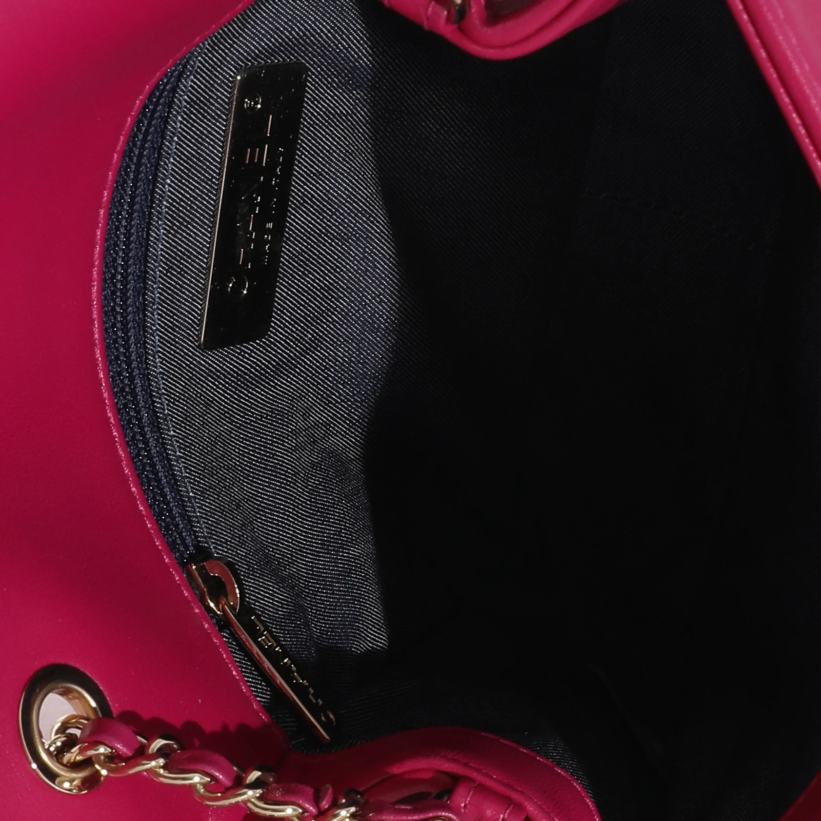 Chanel Pink Lambskin CC Mania Flap Bag - Image 9