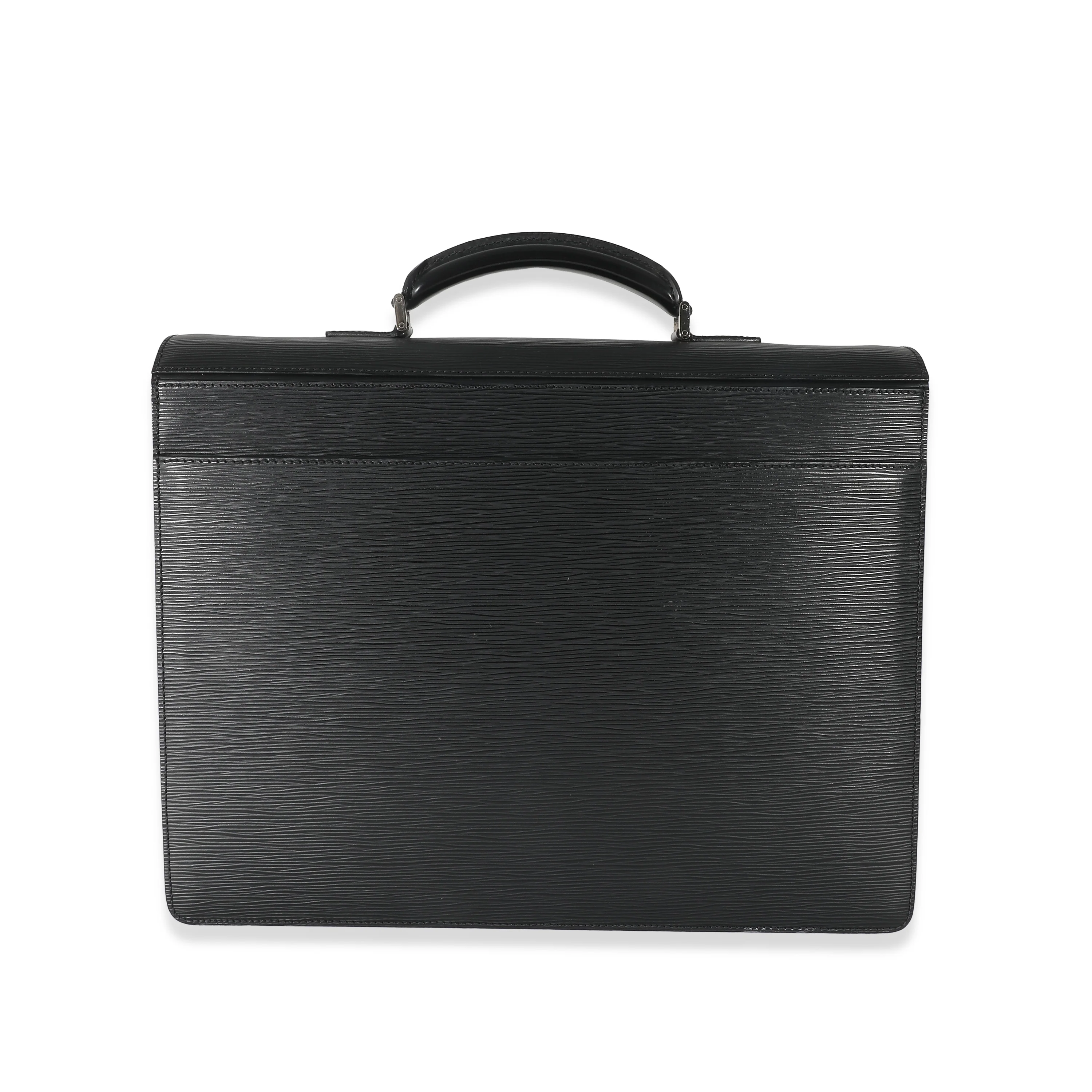 Louis Vuitton Black Epi Robusto 2 Compartment Briefcase - Image 3