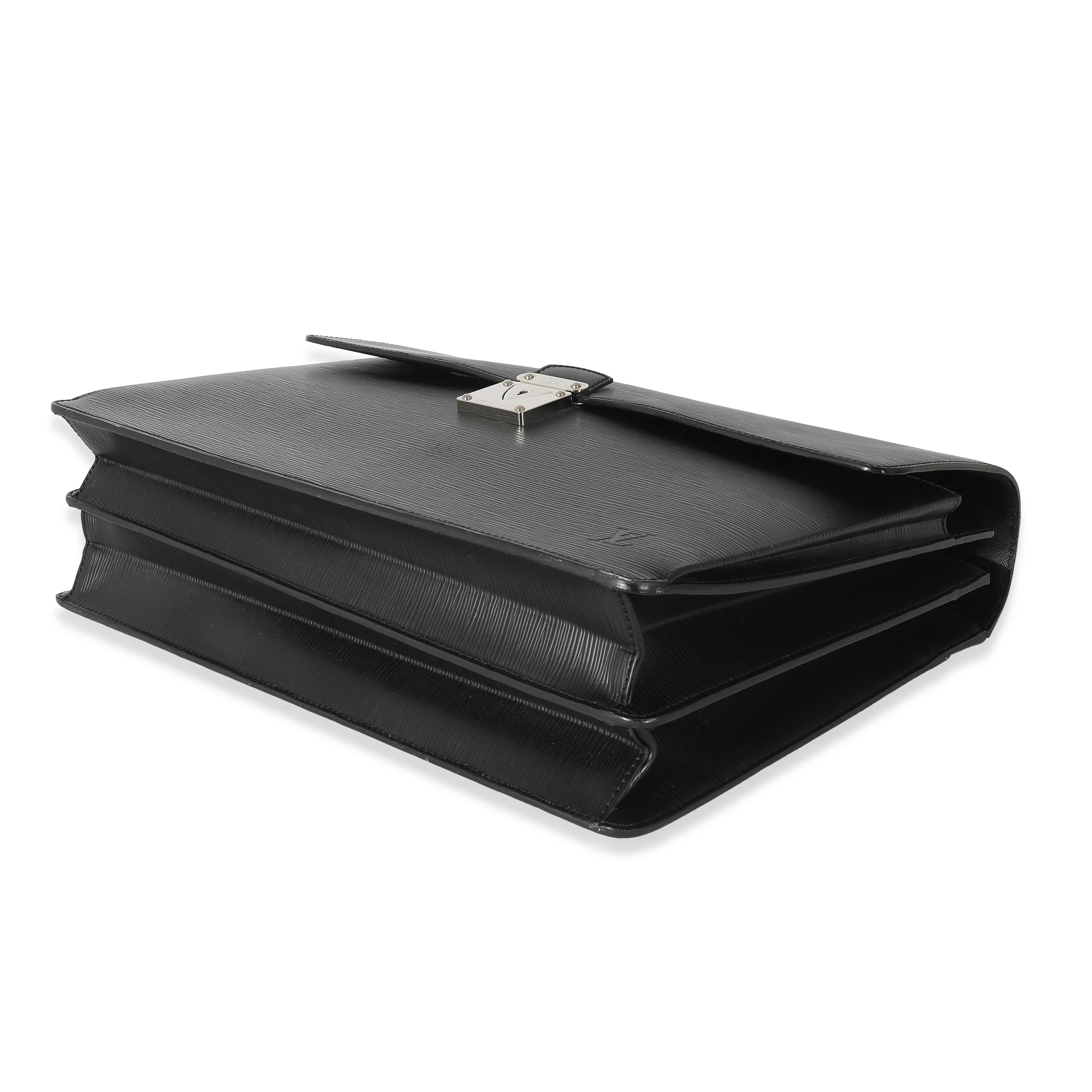 Louis Vuitton Black Epi Robusto 2 Compartment Briefcase - Image 6