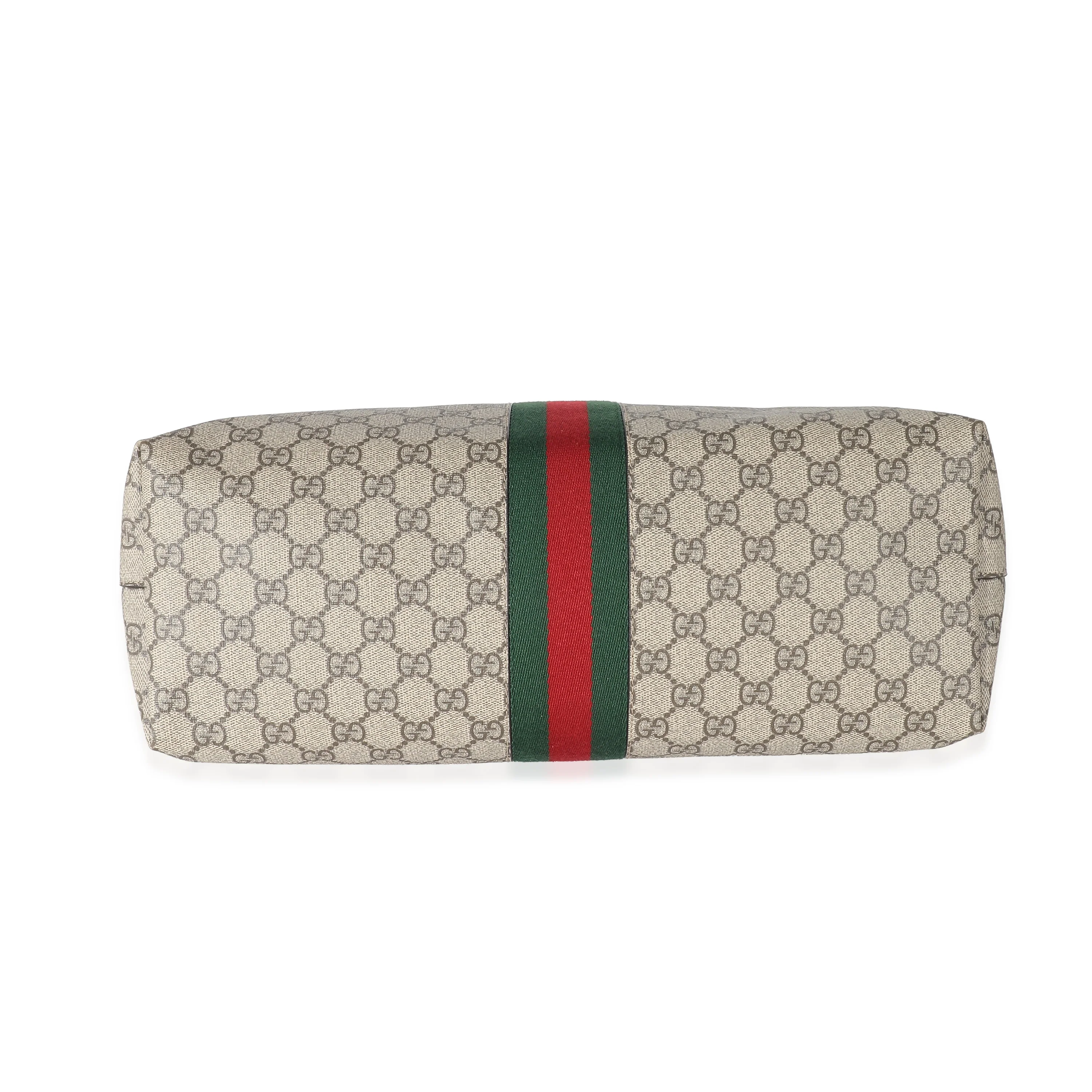 Gucci Beige GG Supreme Medium Ophidia Tote - Image 3