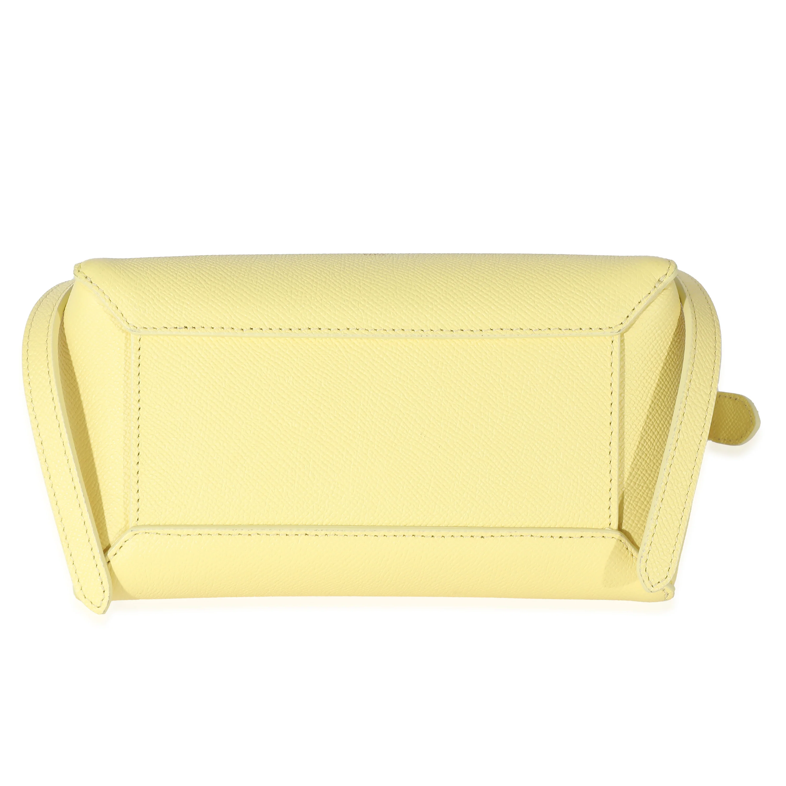 Citron Grained Calfskin Nano Belt Bag - Image 3