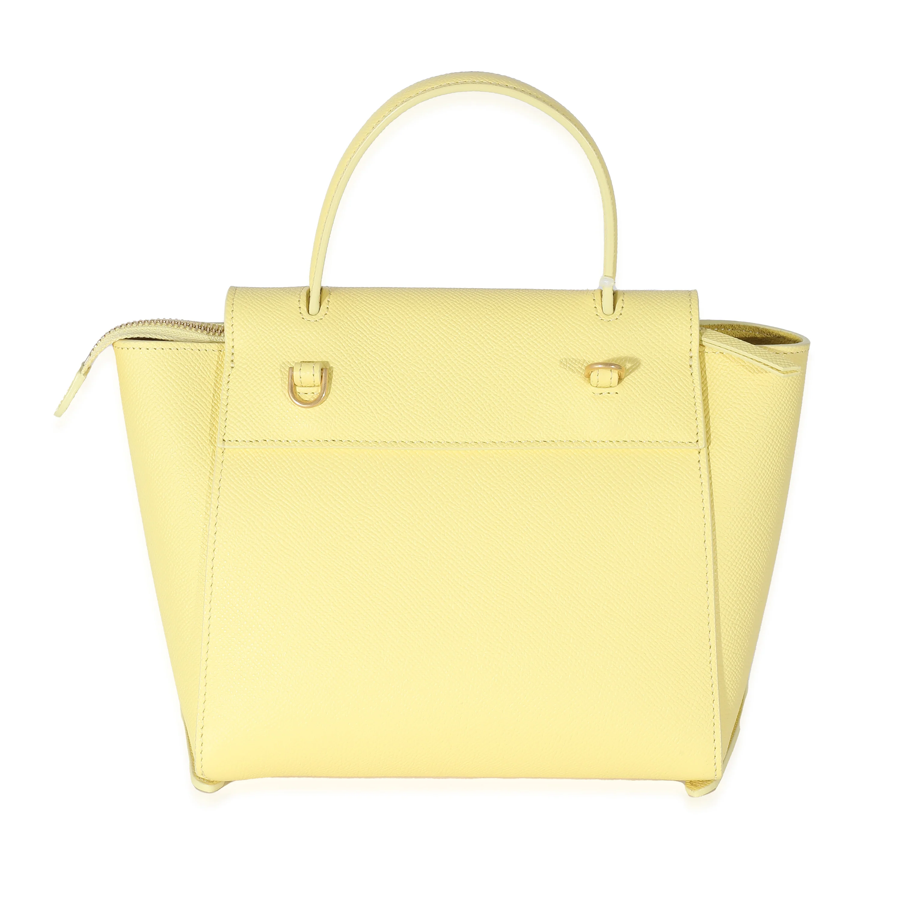 Citron Grained Calfskin Nano Belt Bag - Image 4