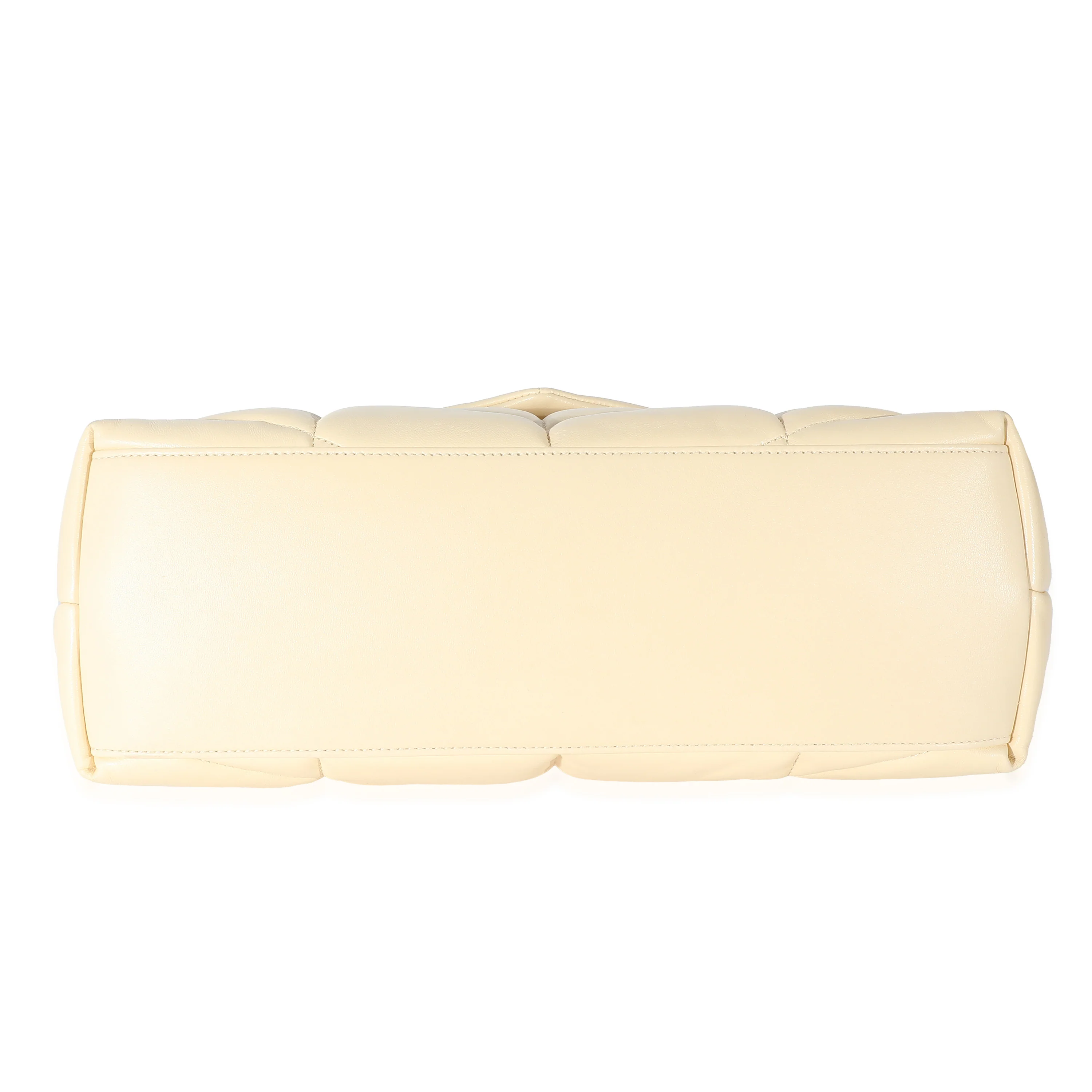 Saint Laurent Light Vanilla Lambskin Medium Loulou Puffer - Image 3