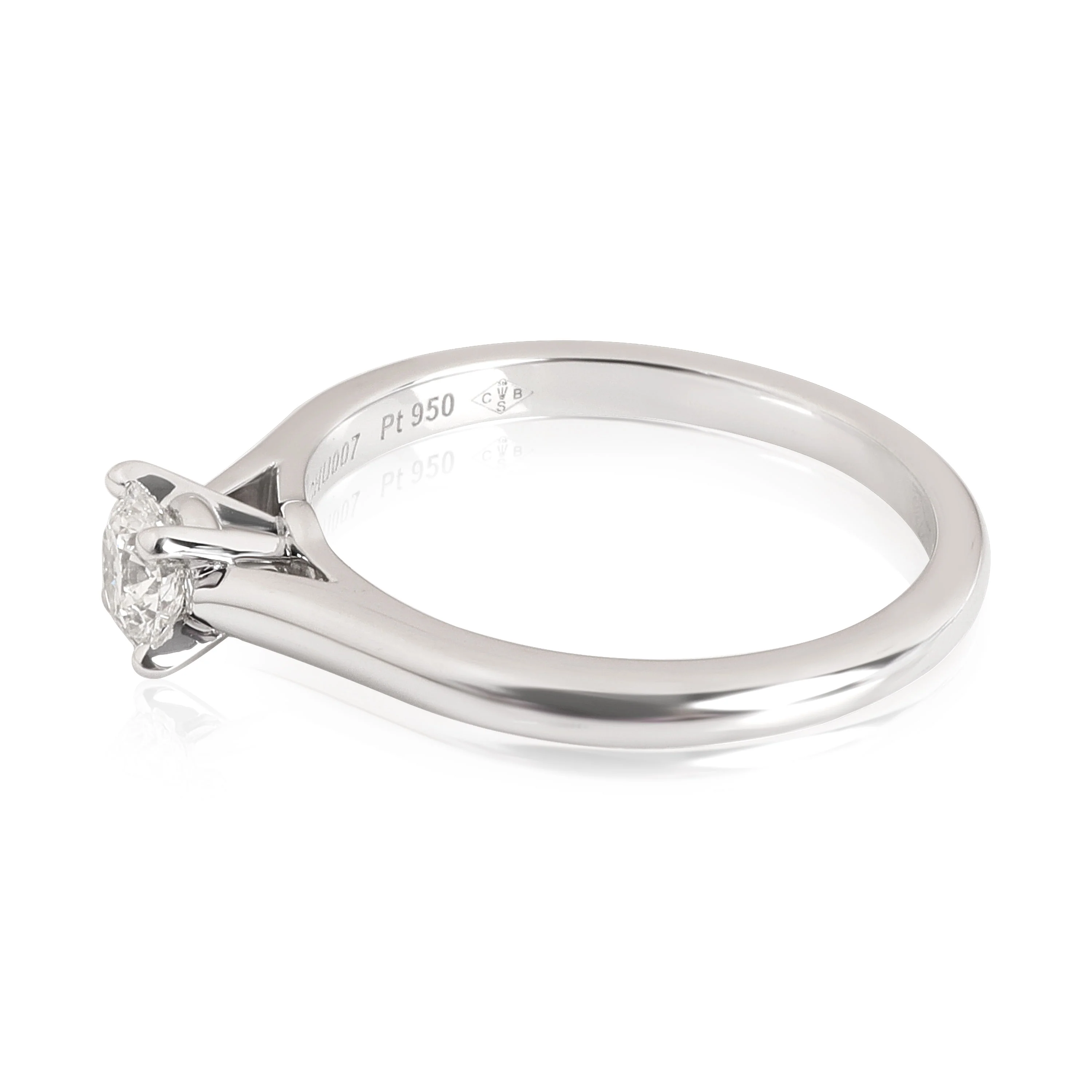 Cartier 1895 Diamond Engagement Ring in Platinum (0.33 CTW G/VVS1 ) - Image 2