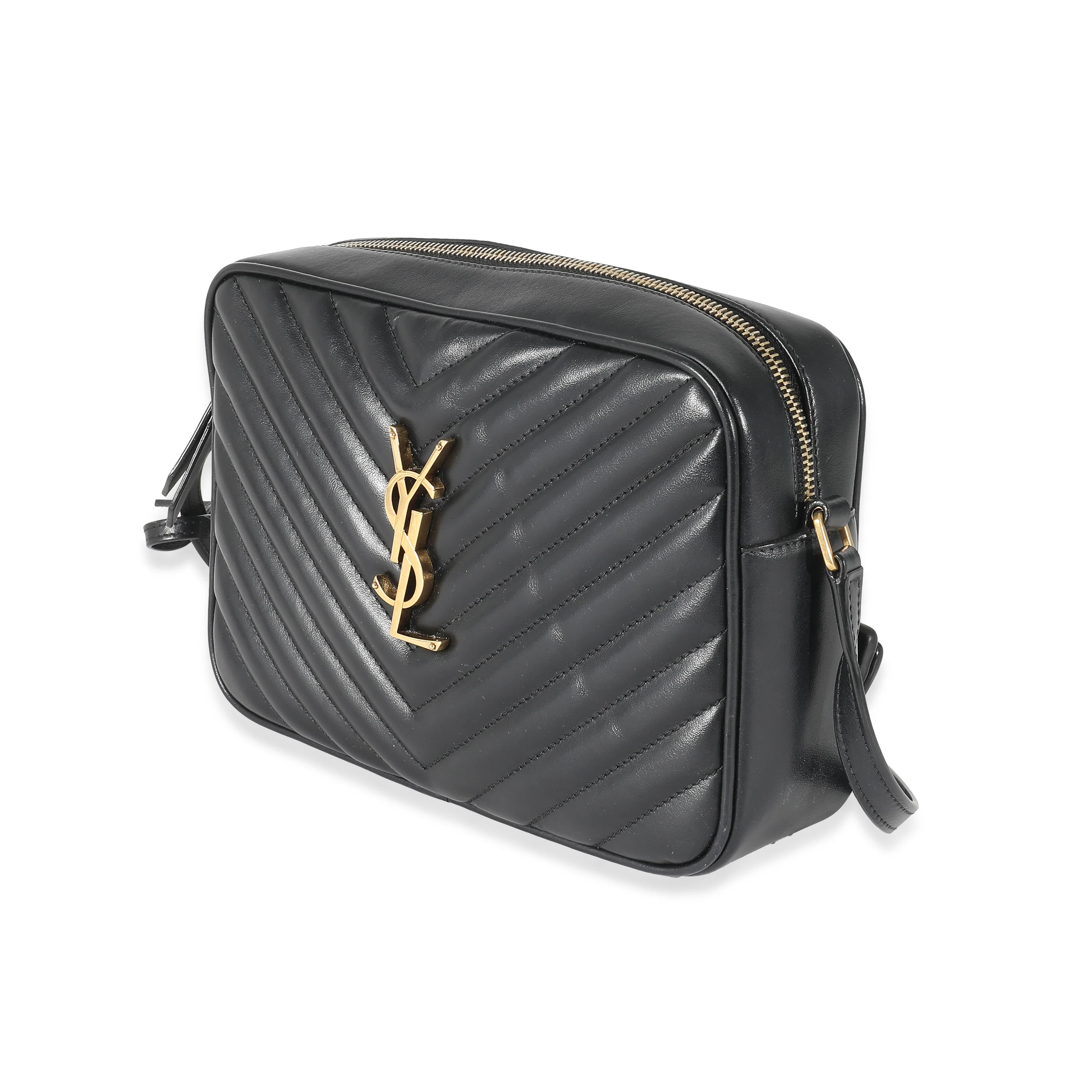 Saint Laurent Black Leather Lou Camera Bag - Image 2