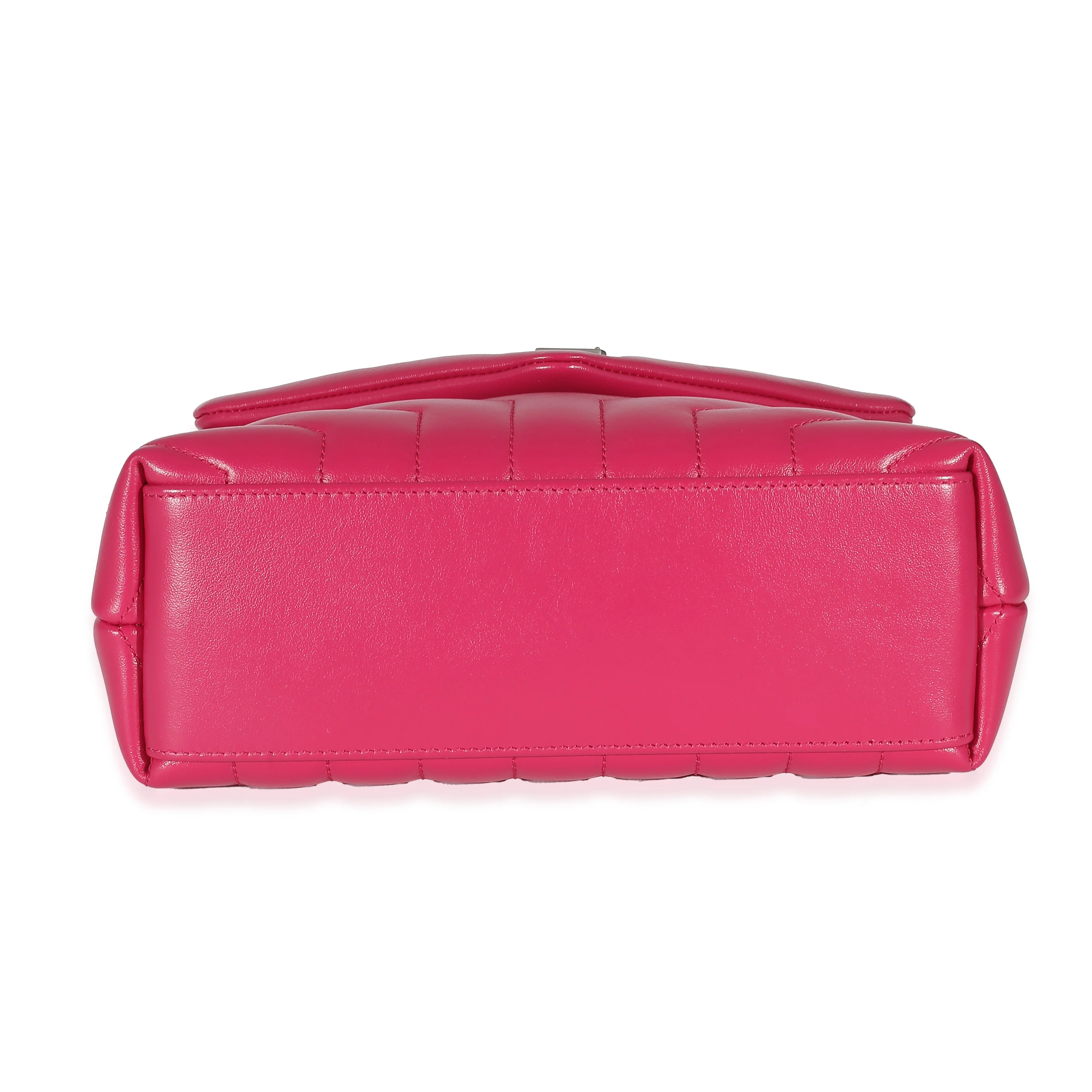 Saint Laurent Fresh Fuchsia Calfskin Small Loulou - Image 6
