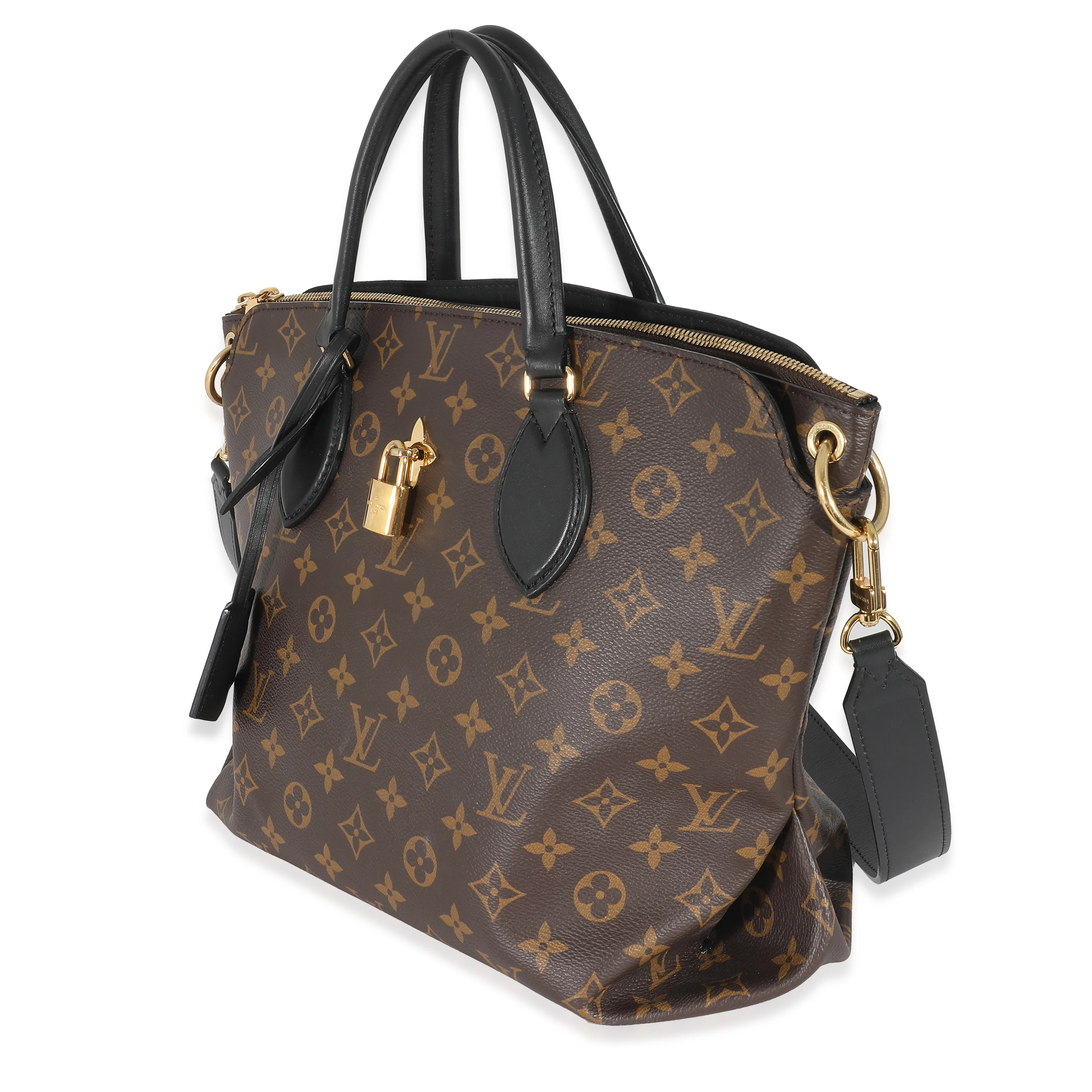 Monogram Canvas Flower Zipped Tote - Image 2