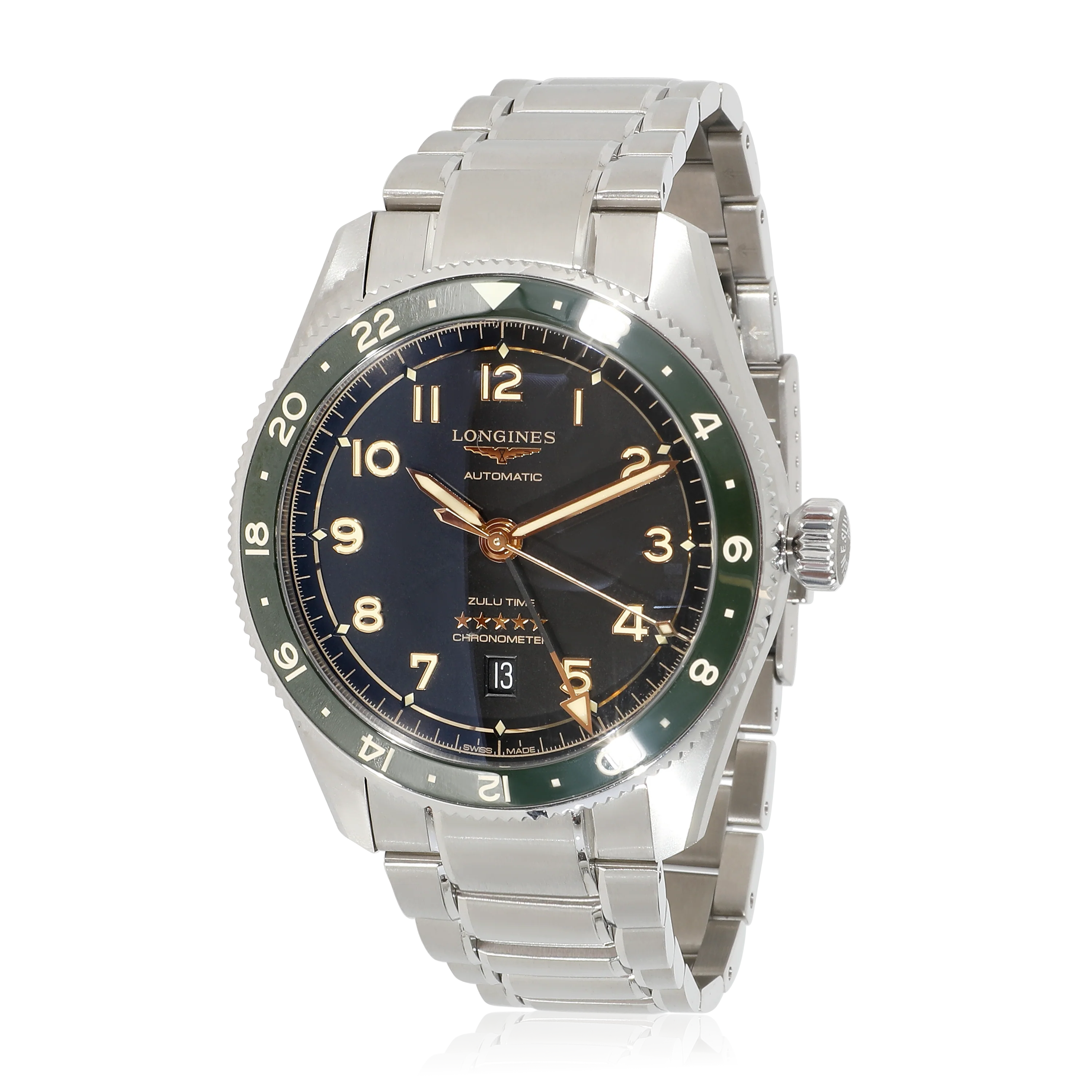 Longines Spirit Zulu Time L3.812.4.63.6 Mens Watch in Stainless Steel