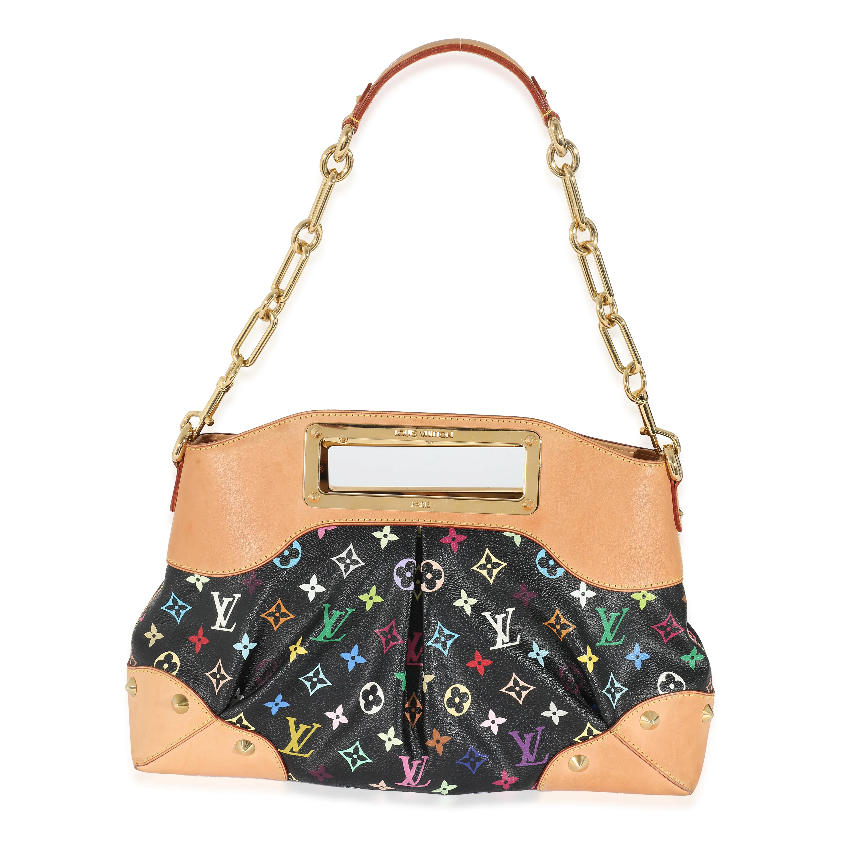 Louis Vuitton Black Multicolor Canvas Judy MM