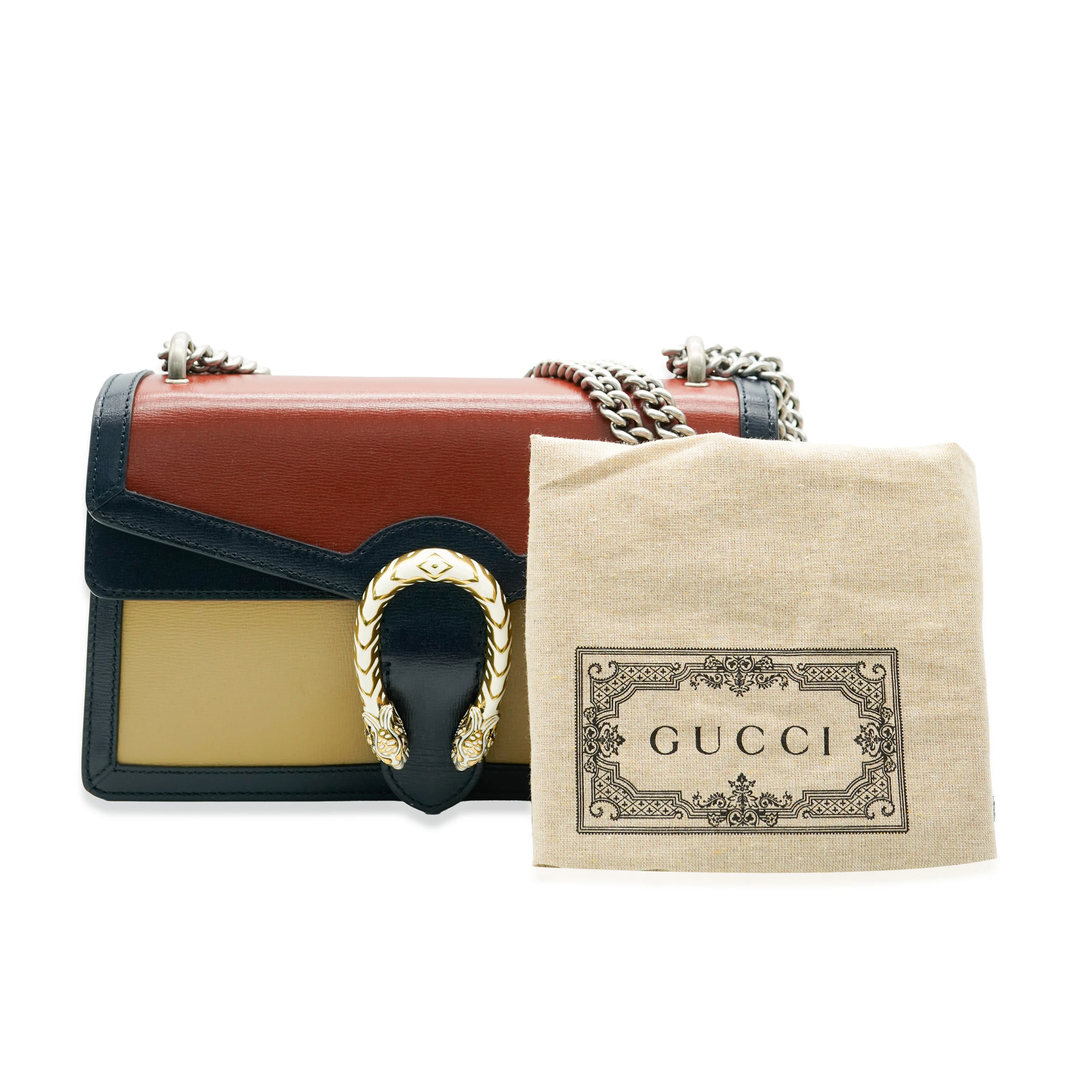 Tri-Colour Leather Small Dionysus Bag - Image 10