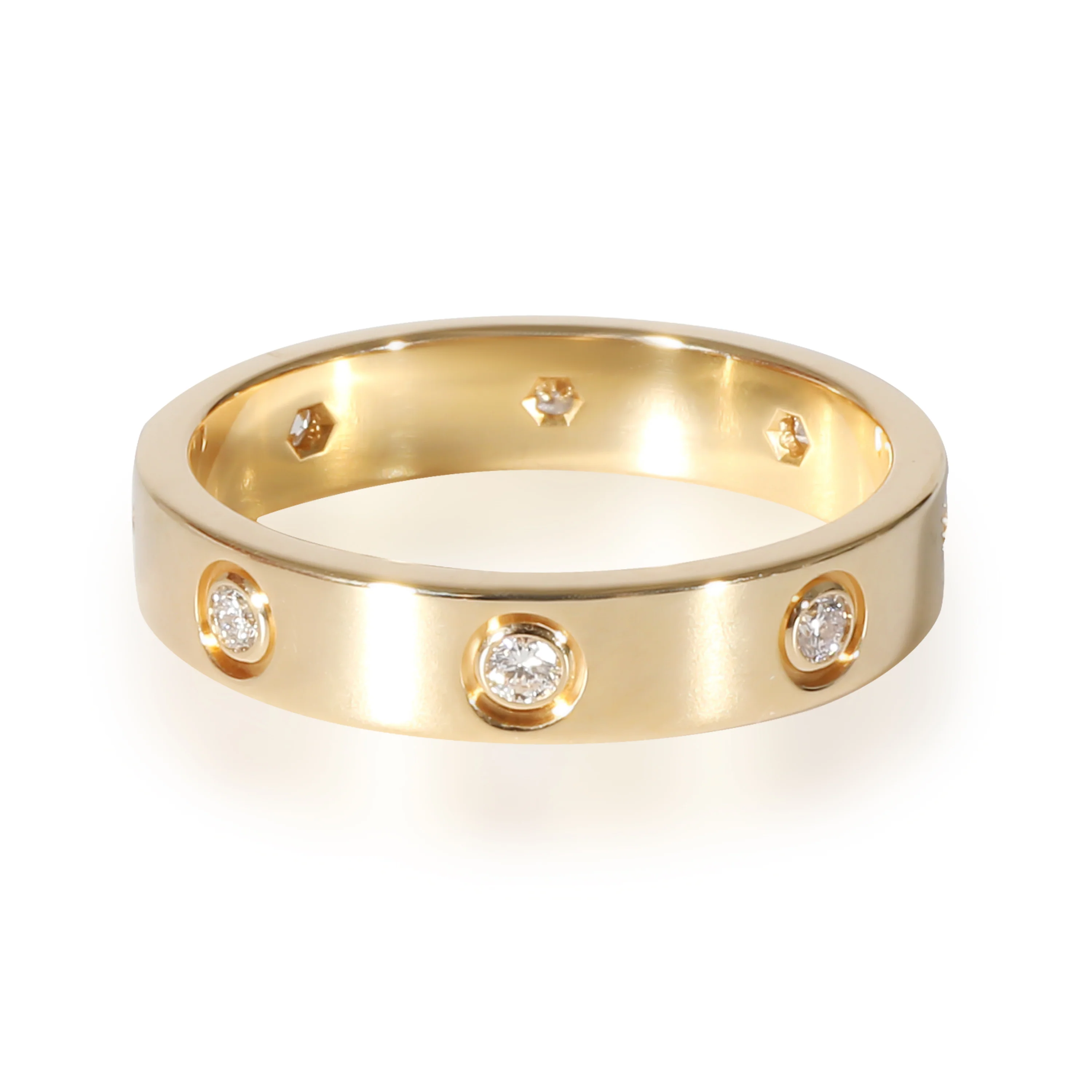 Cartier Love Diamond Wedding Band in 18k Yellow Gold 0.19 CTW - Image 3