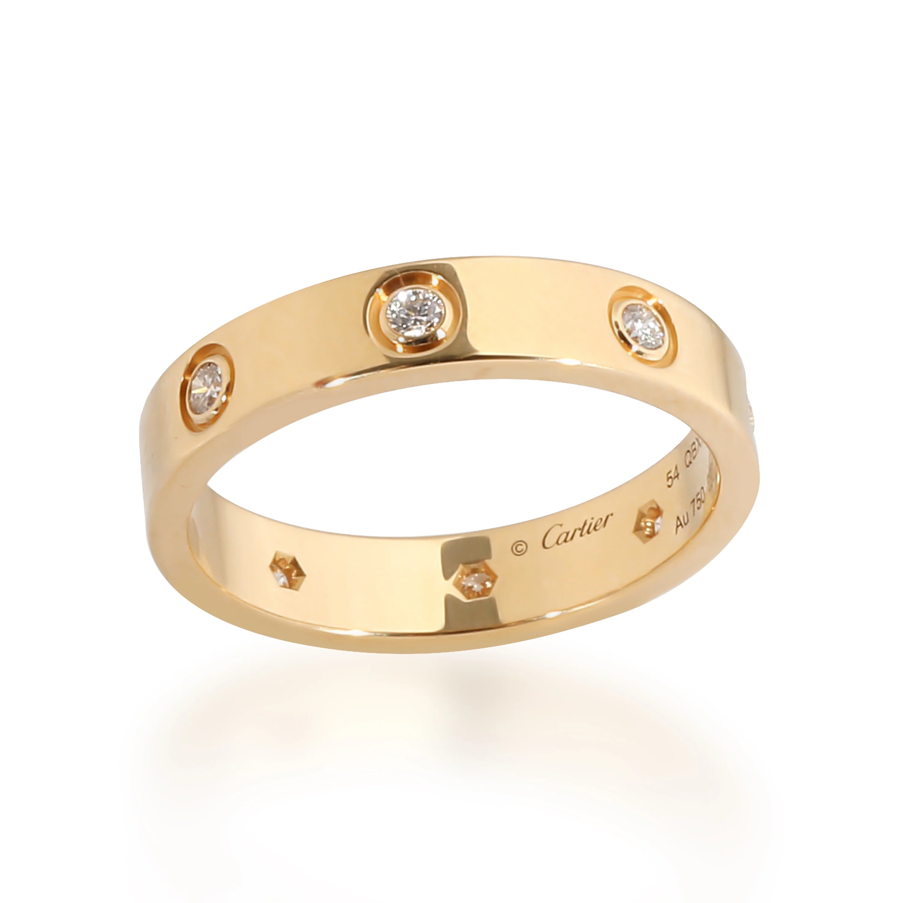 Cartier Love Diamond Wedding Band in 18k Yellow Gold 0.19 CTW - Image 4