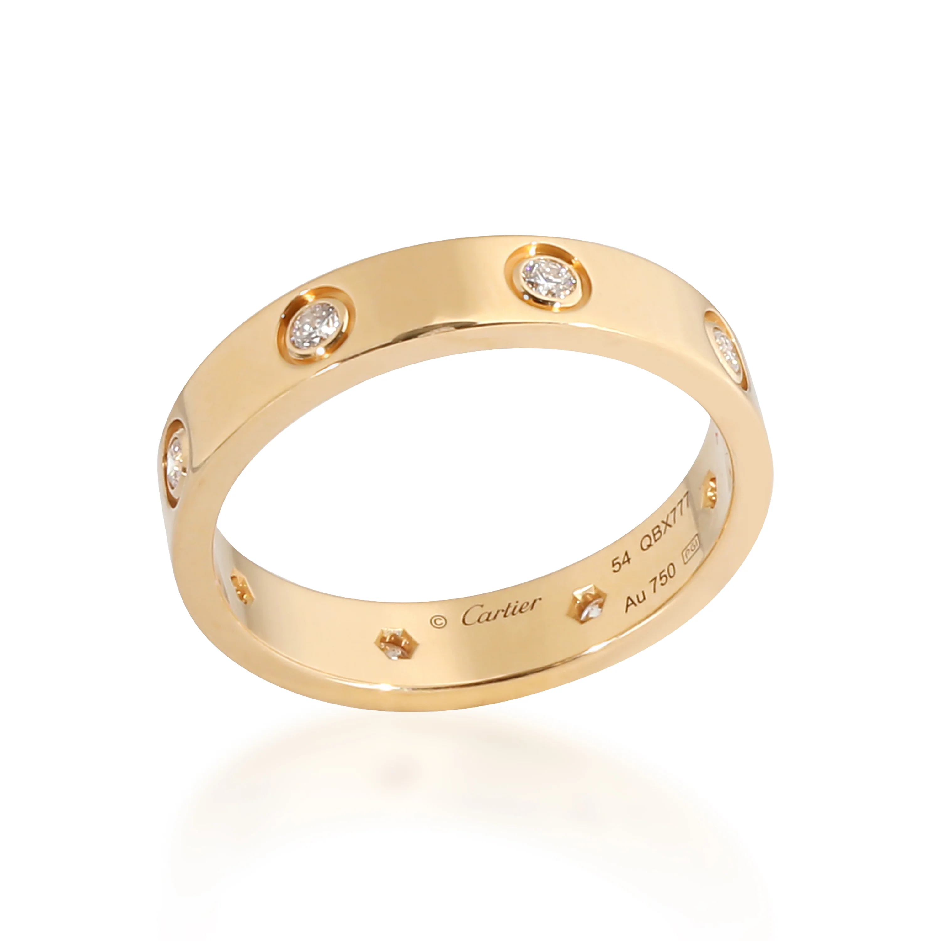 Cartier Love Diamond Wedding Band in 18k Yellow Gold 0.19 CTW - Image 6