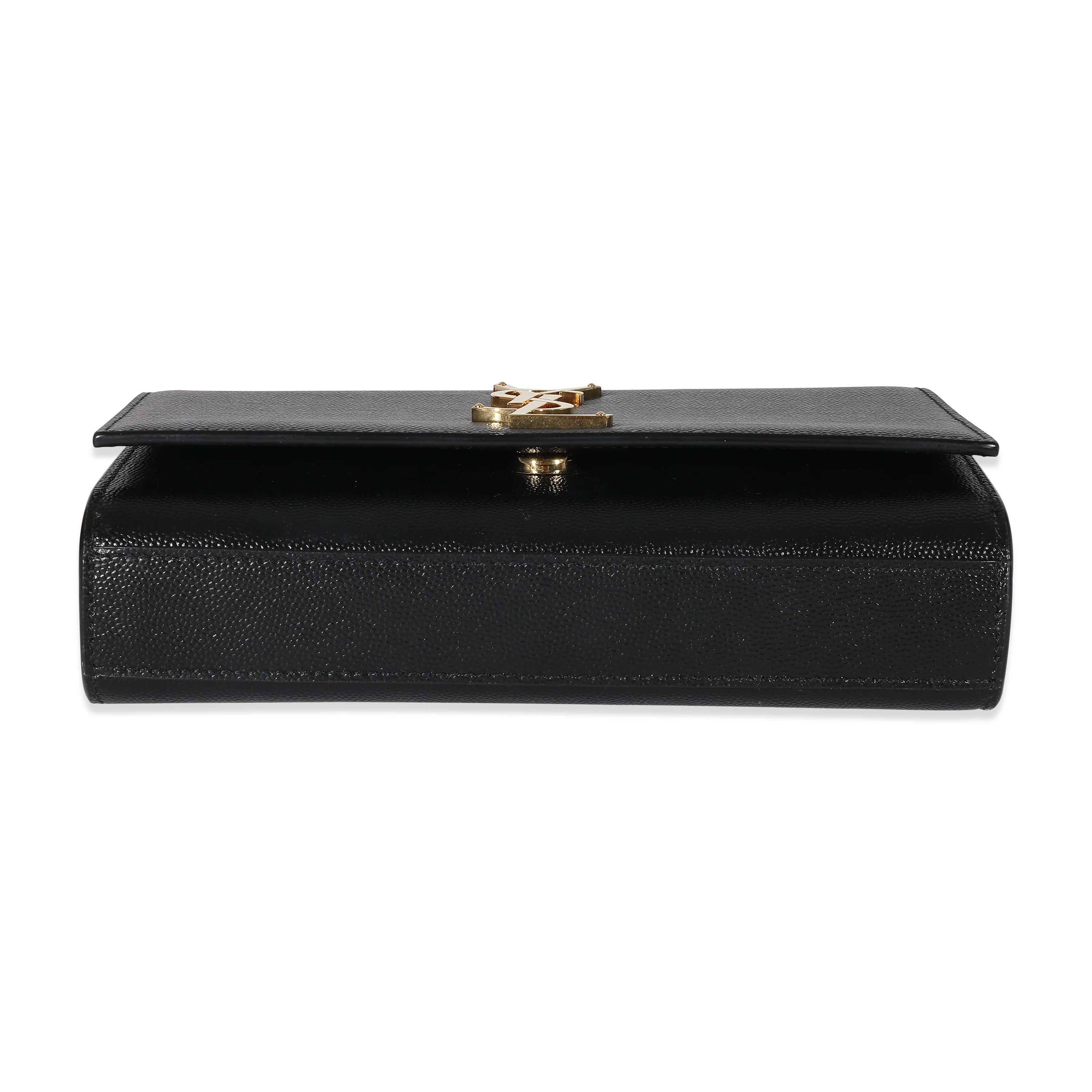 Saint Laurent Black Grain De Poudre Small Monogram Kate Bag - Image 5
