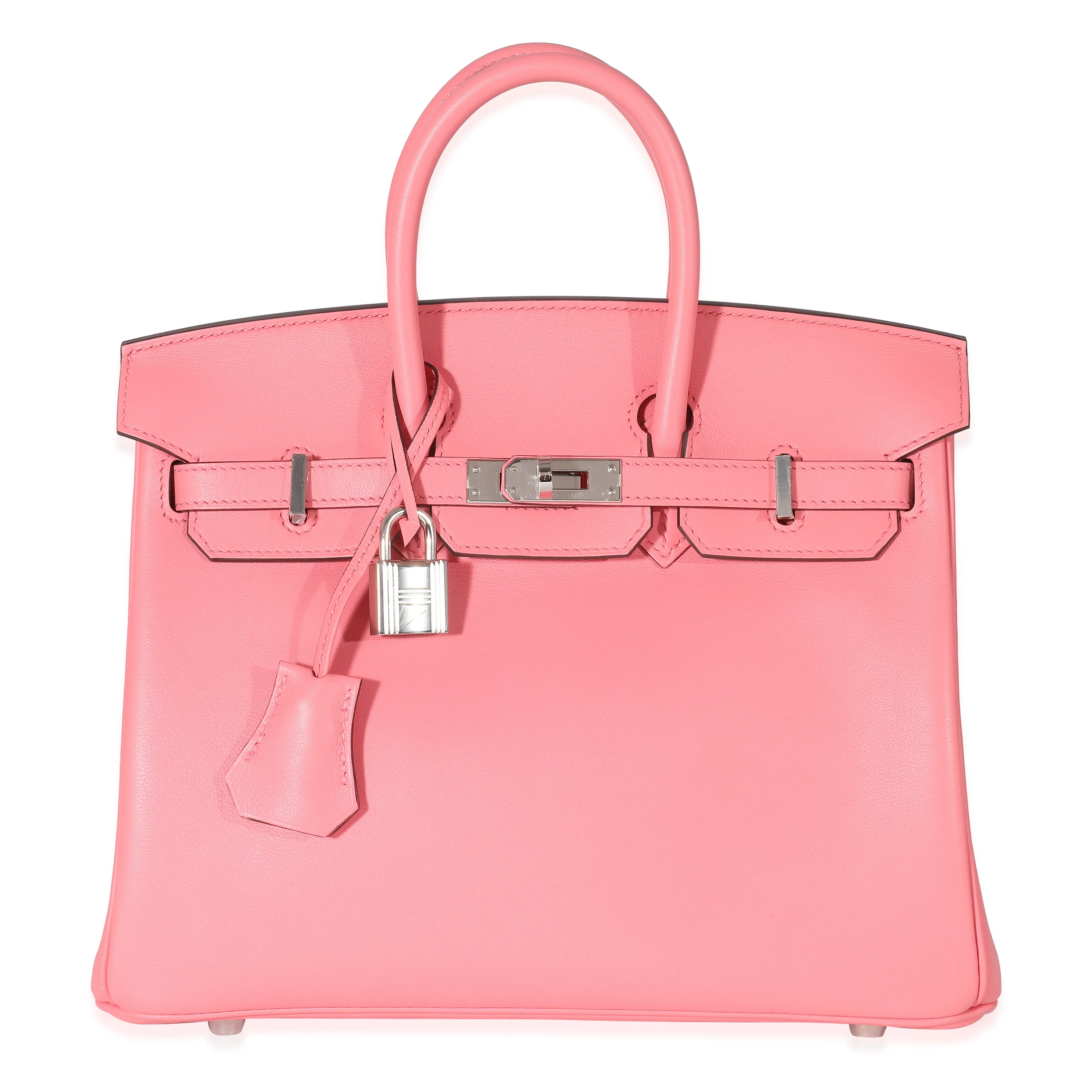 Hermès Rose Azalee Swift Birkin 25 PHW