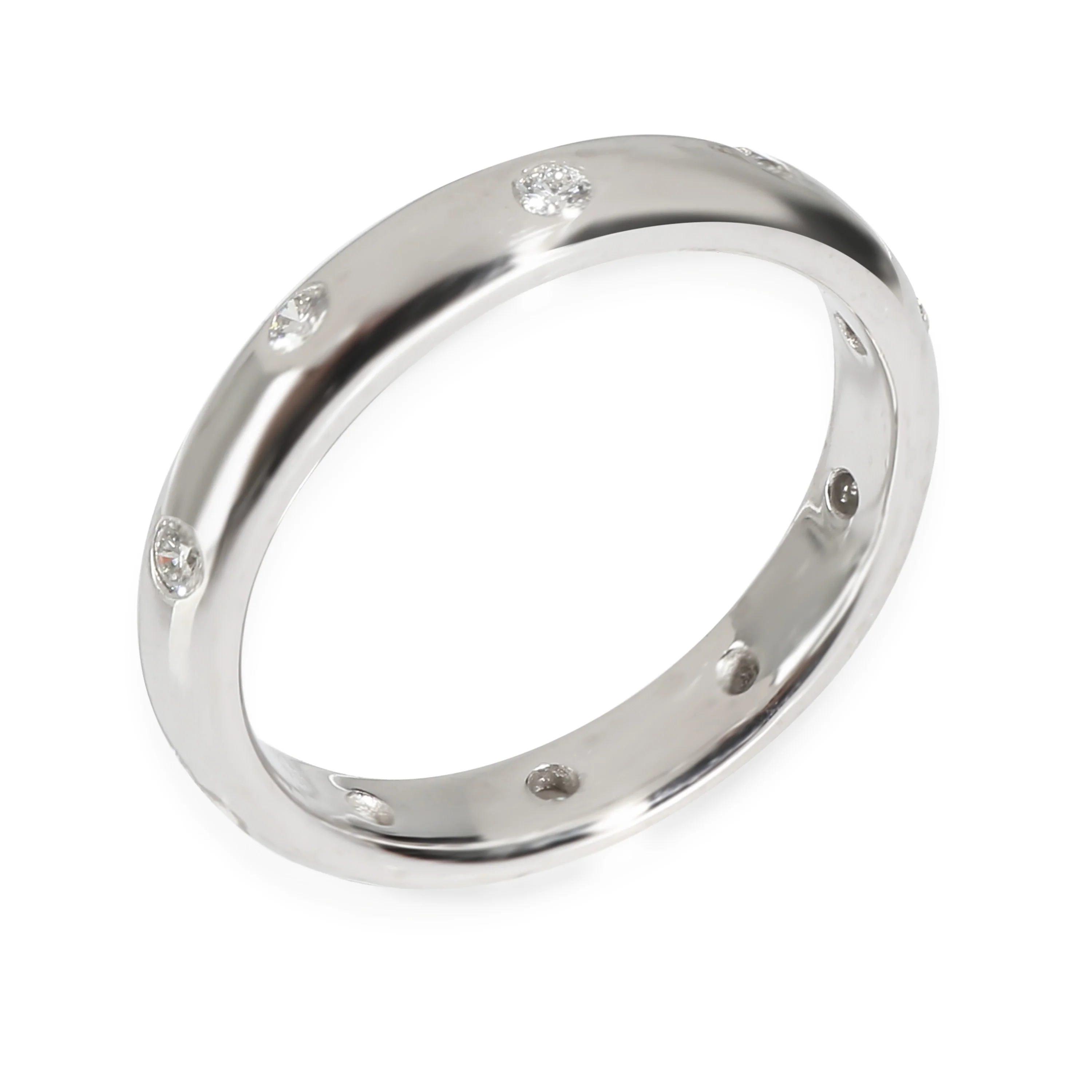 Etoile Wedding Band in Platinum 0.22 CTW - Image 2