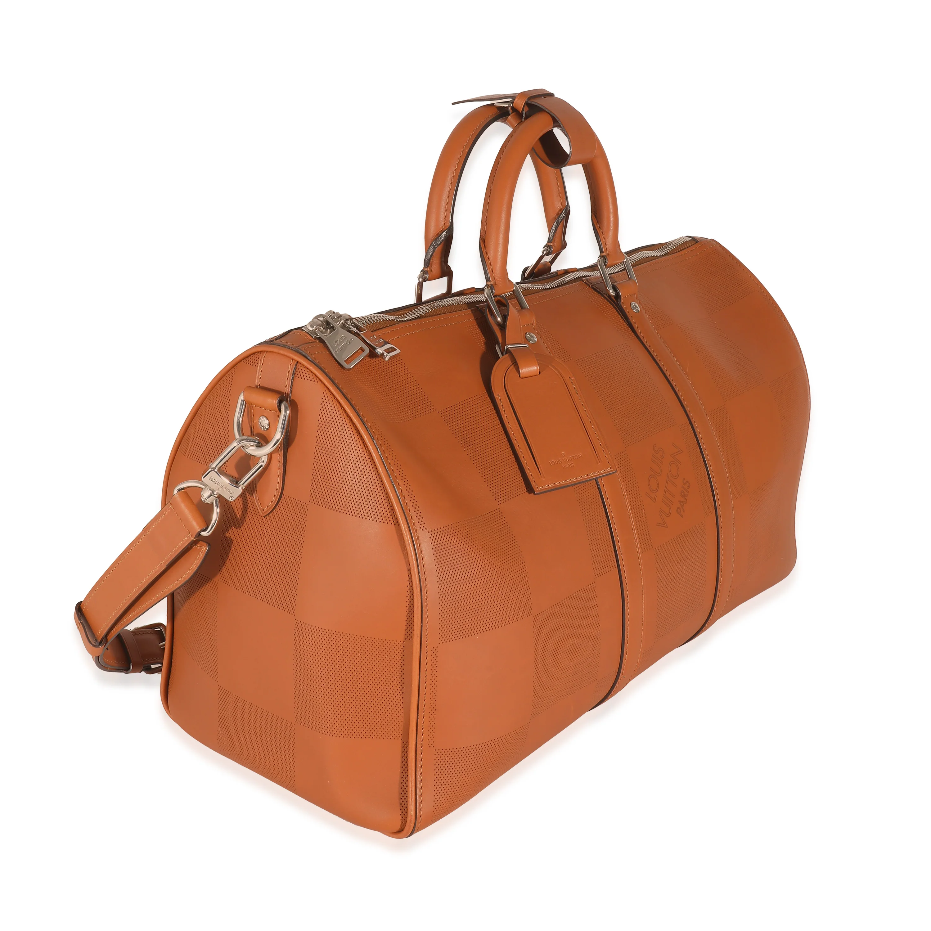 Cognac Nomade Grand Damier Keepall Bandoulière 45 - Image 8