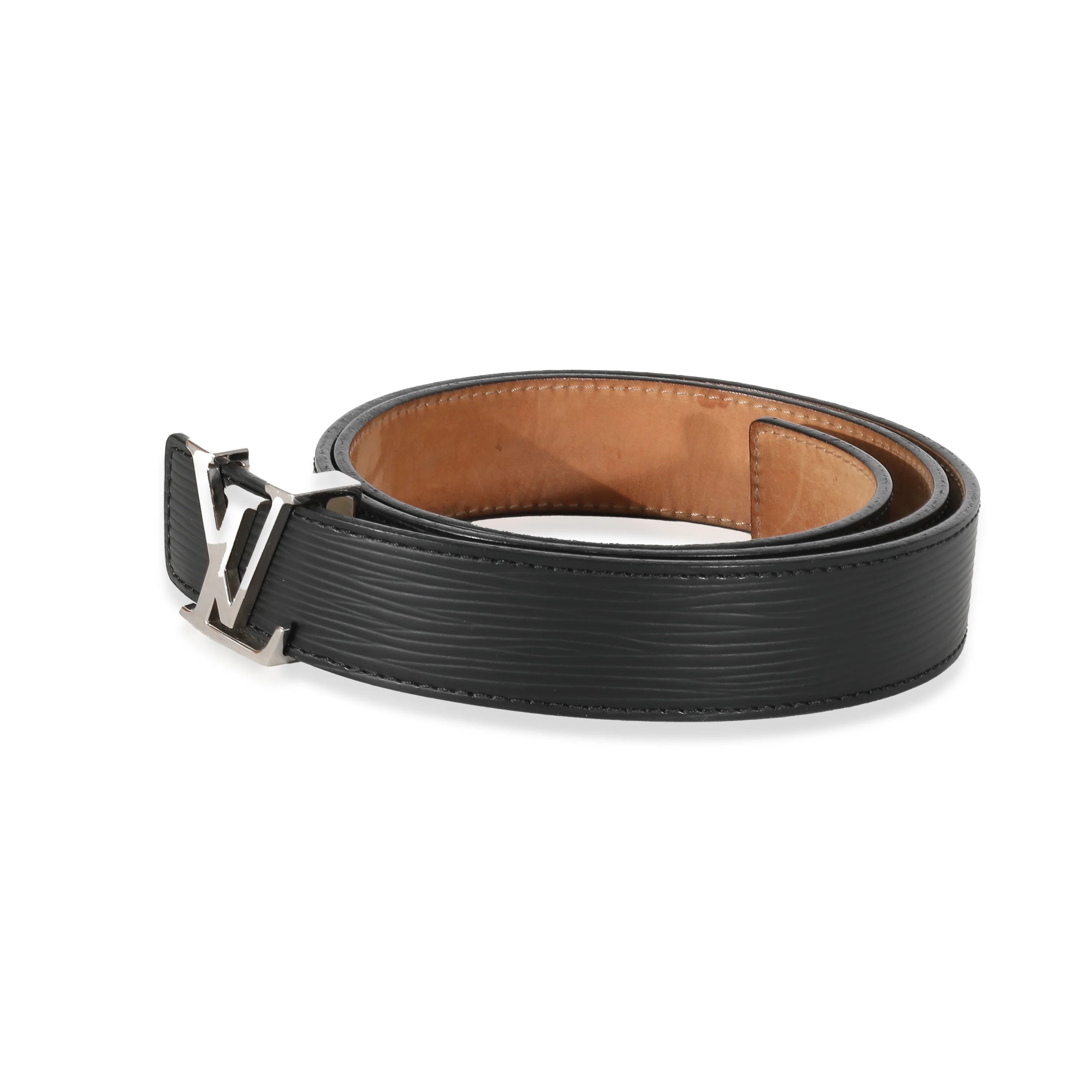 Louis Vuitton Black Epi Initiales Belt 85 - Image 2