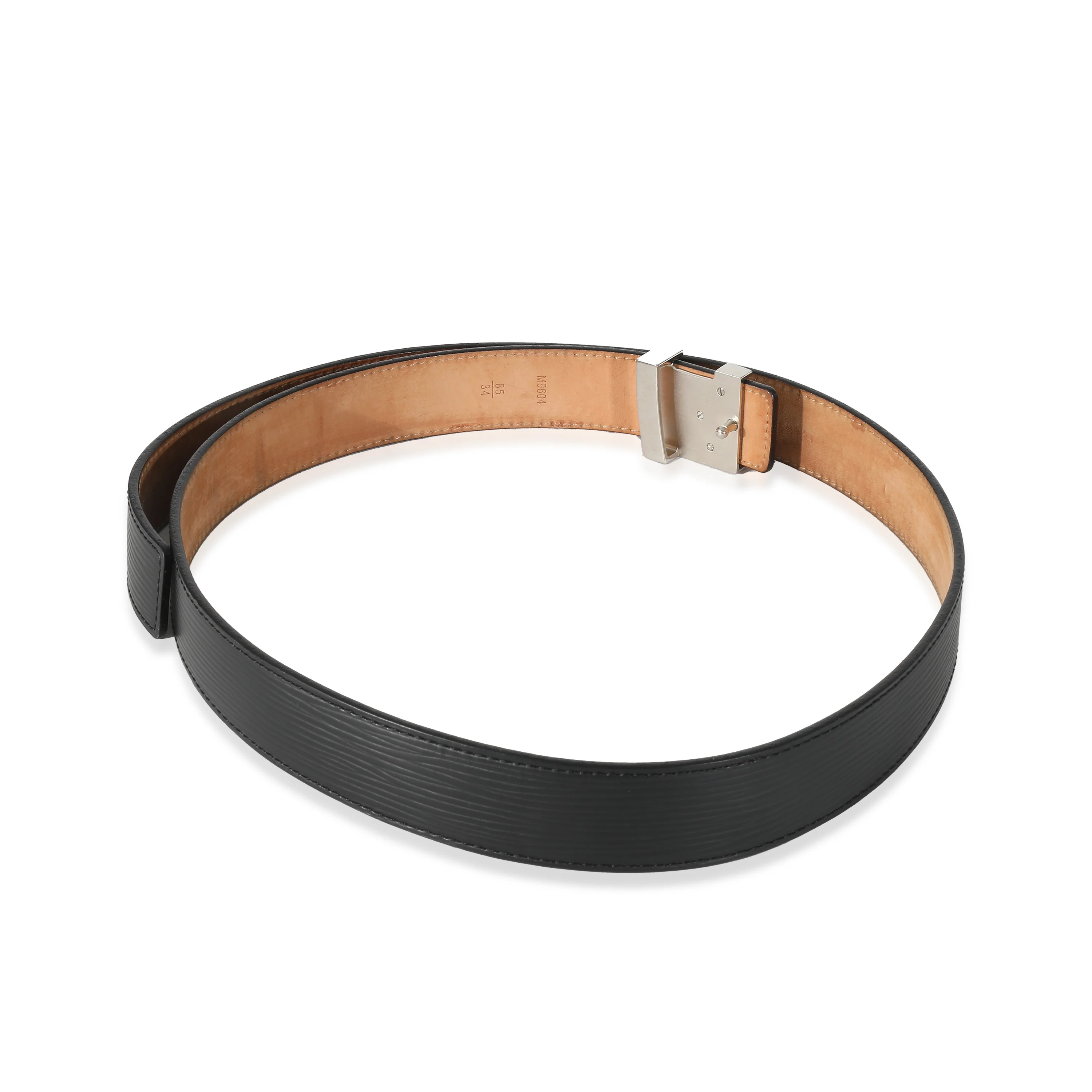 Louis Vuitton Black Epi Initiales Belt 85 - Image 5