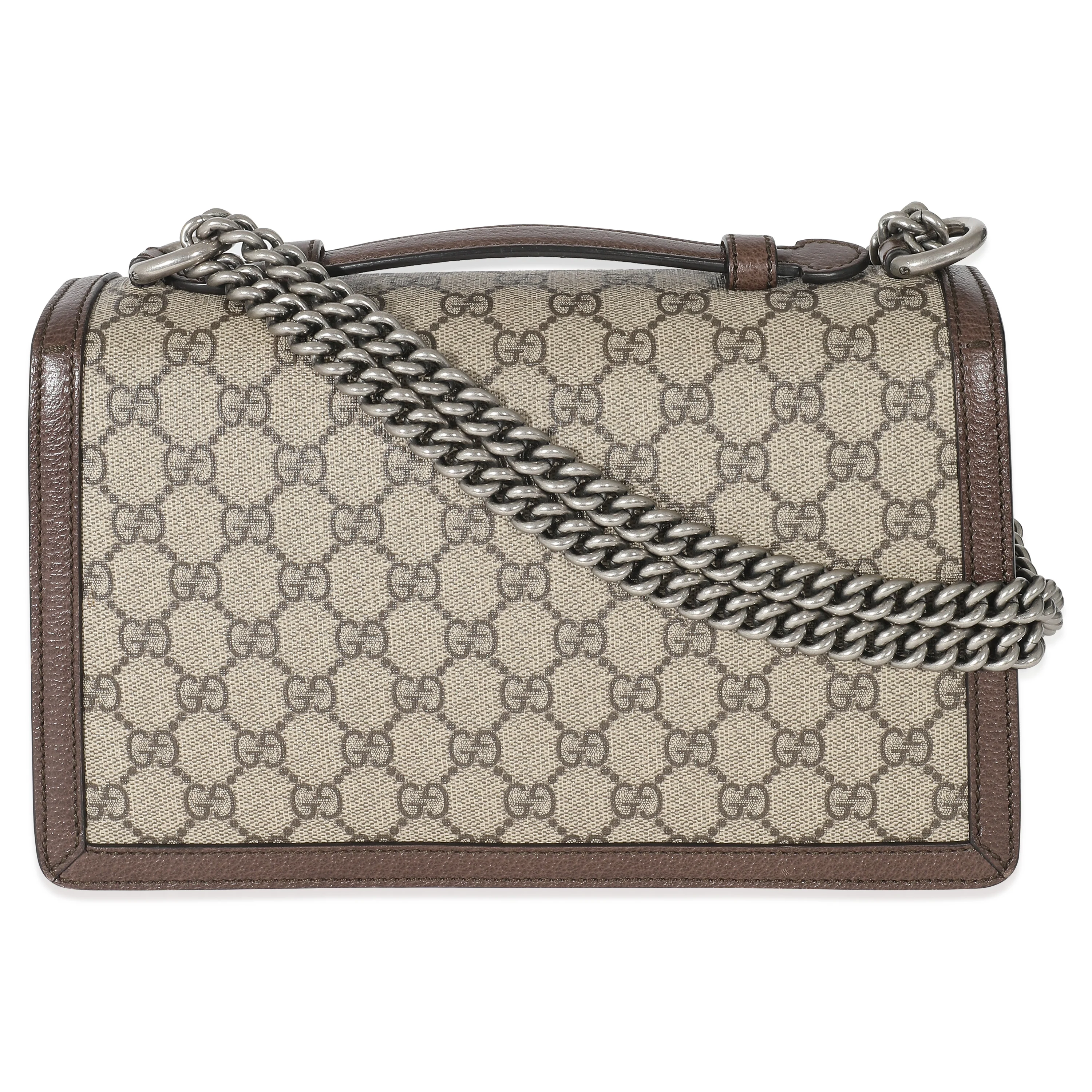 Gucci Beige GG Supreme Canvas Small Dionysus Top Handle Bag - Image 3