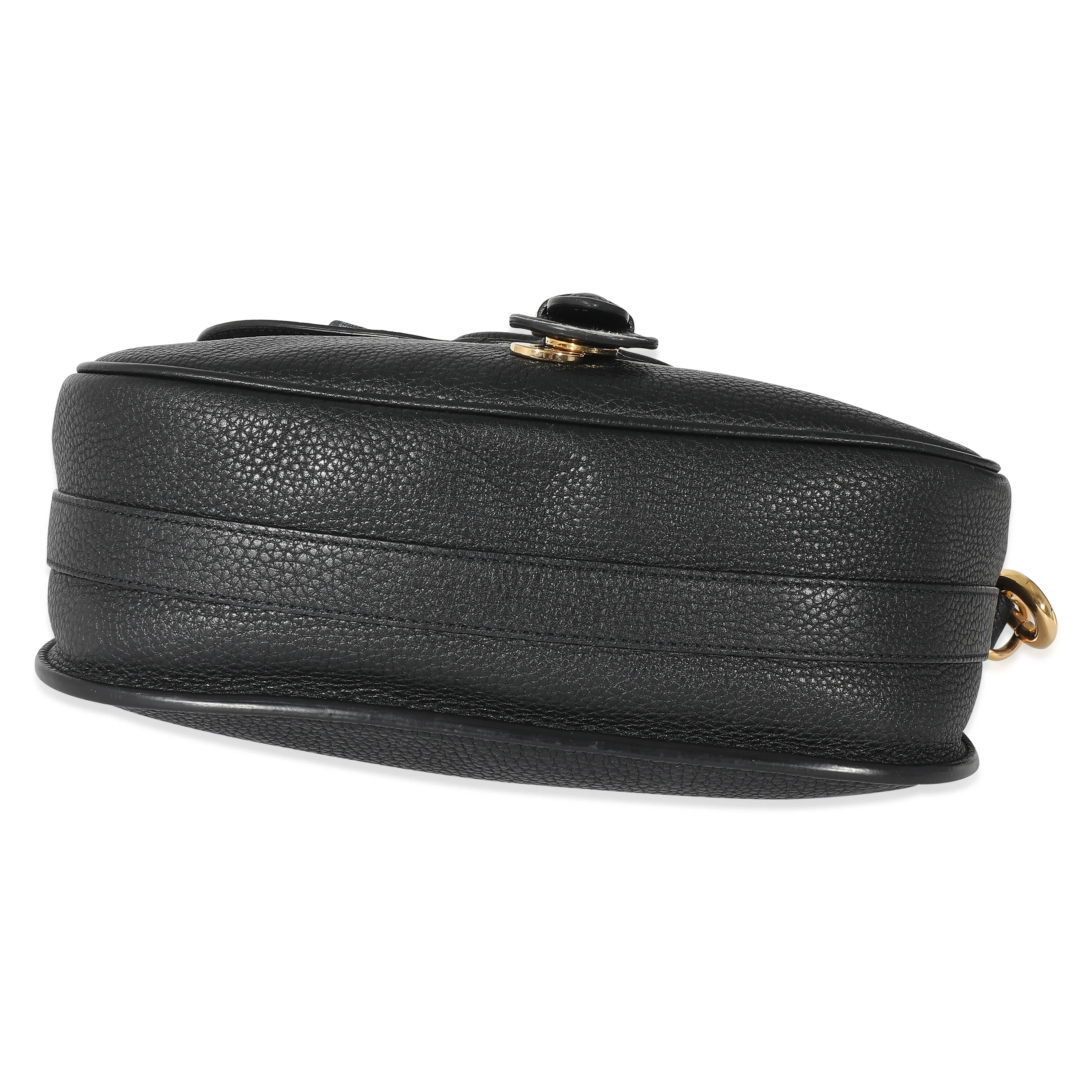 Christian Dior Black Grained Calfskin Large Bobby Flap Bag - Image 5