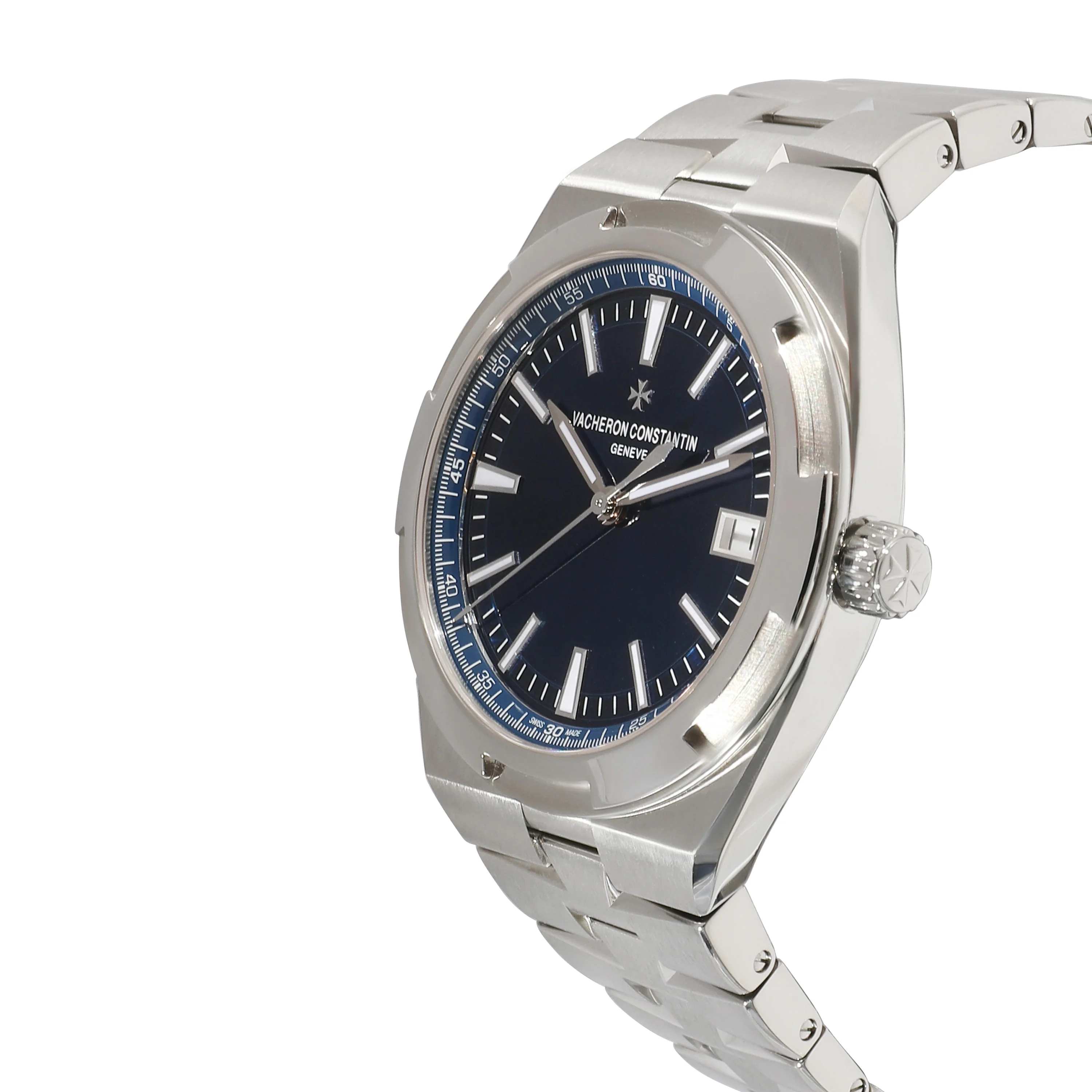 4500V/110A-B128 Overseas Mens Watch in Stainless Steel - Image 3