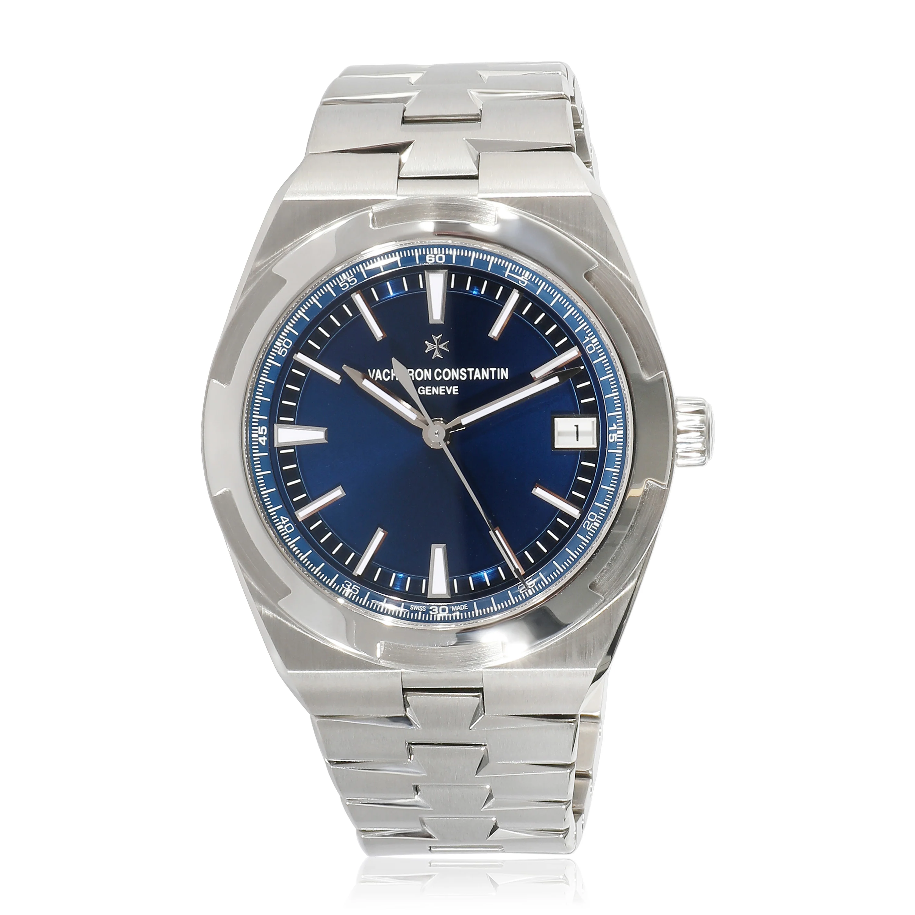 4500V/110A-B128 Overseas Mens Watch in Stainless Steel - Image 6