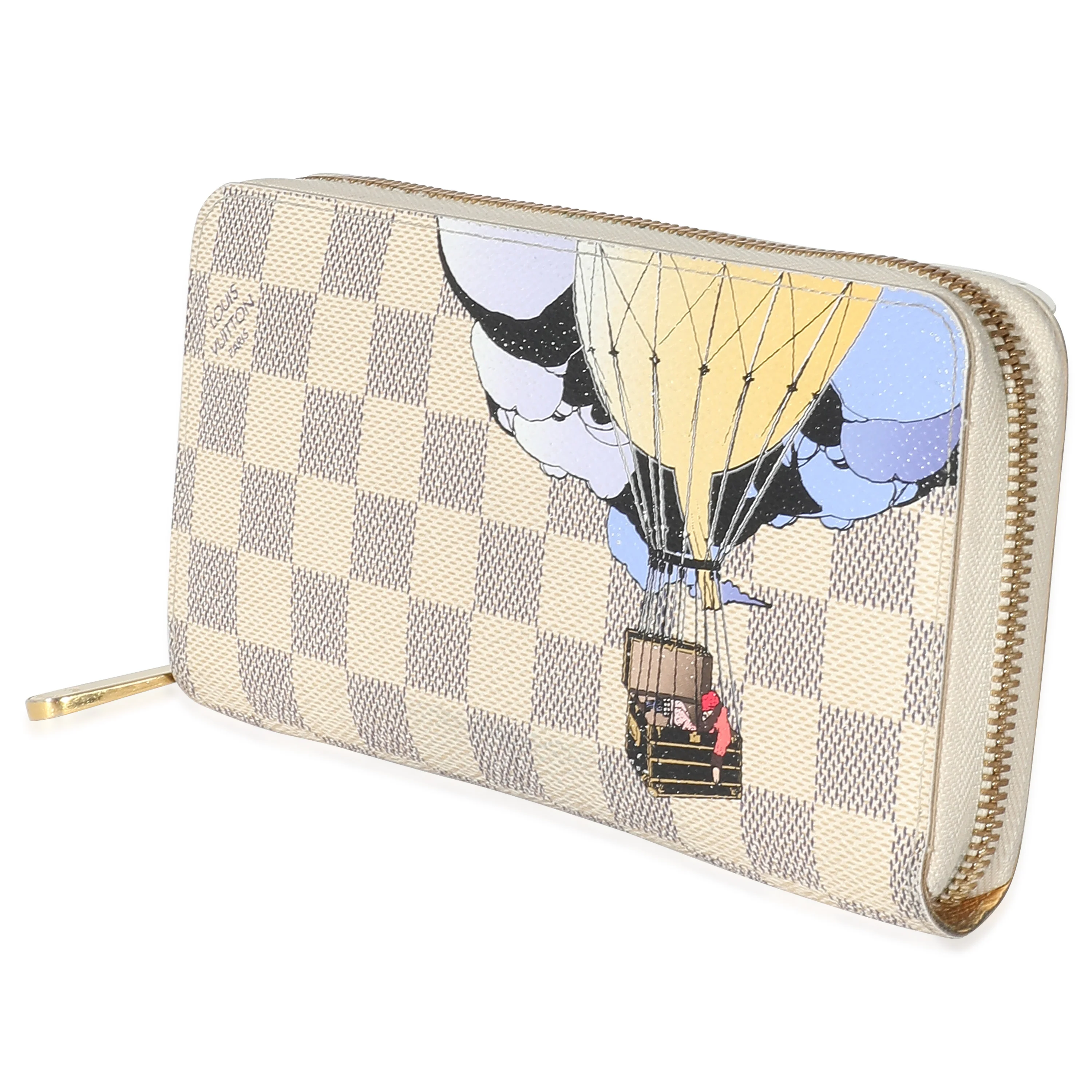 Louis Vuitton Damier Azur Canvas Illustre Zippy Wallet - Image 2