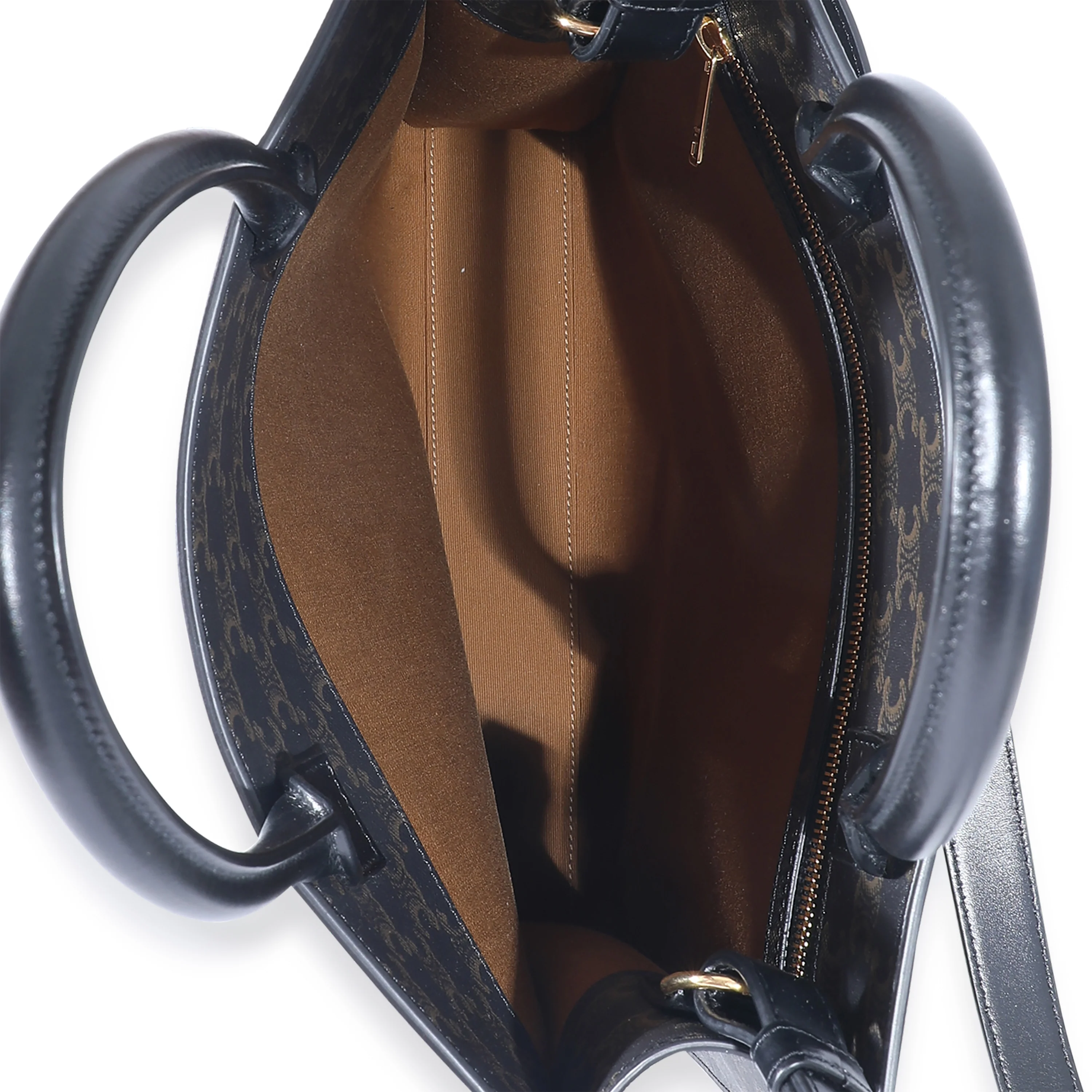 Black Triomphe Canvas Medium Vertical Cabas Tote - Image 8