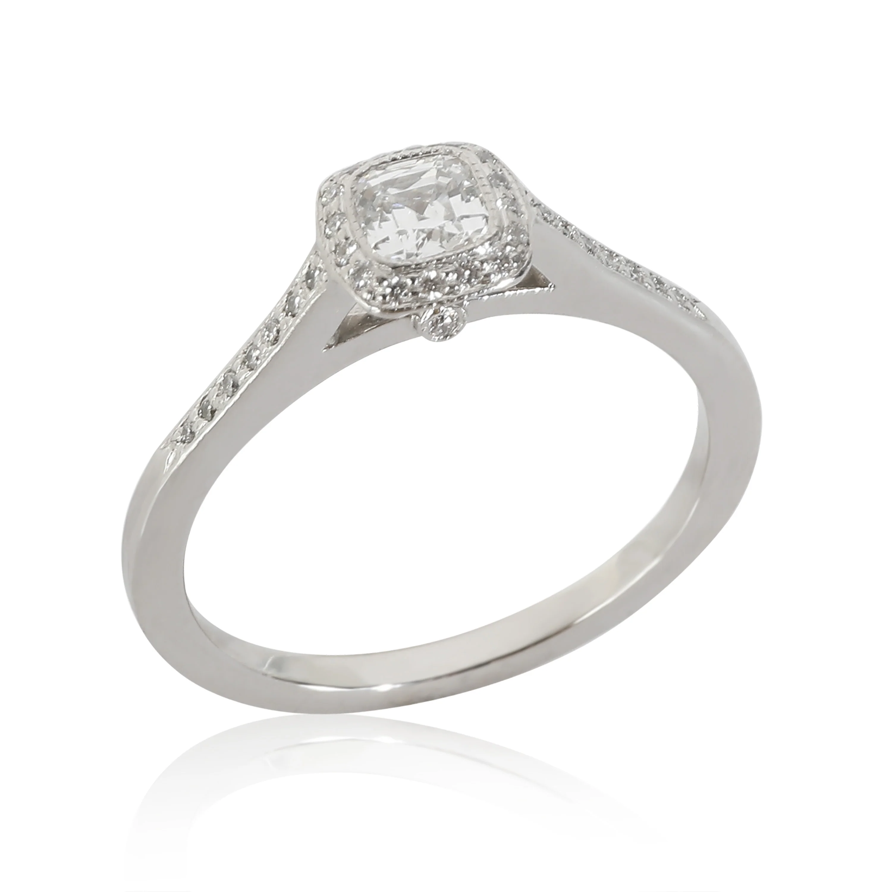Legacy Diamond Engagement Ring in Platinum G VVS1 0.45 CTW - Image 3