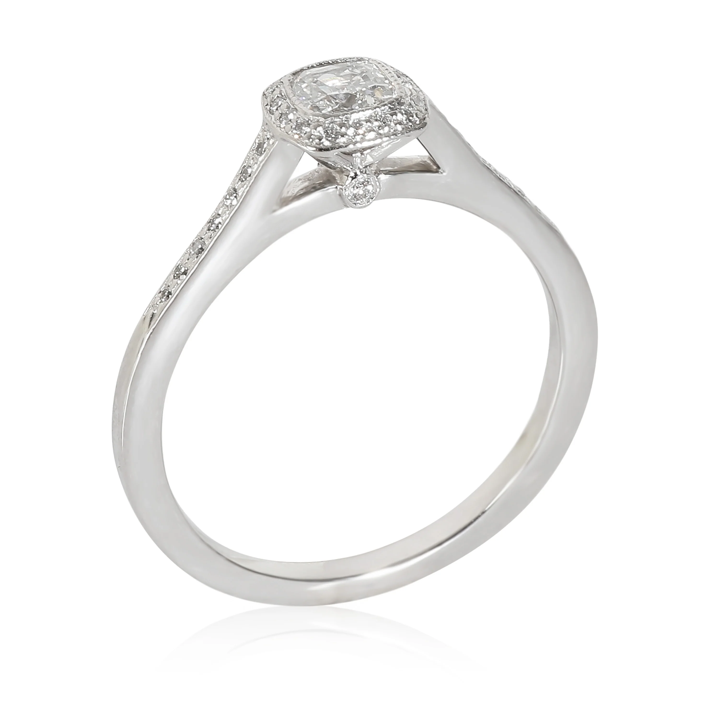 Legacy Diamond Engagement Ring in Platinum G VVS1 0.45 CTW - Image 6