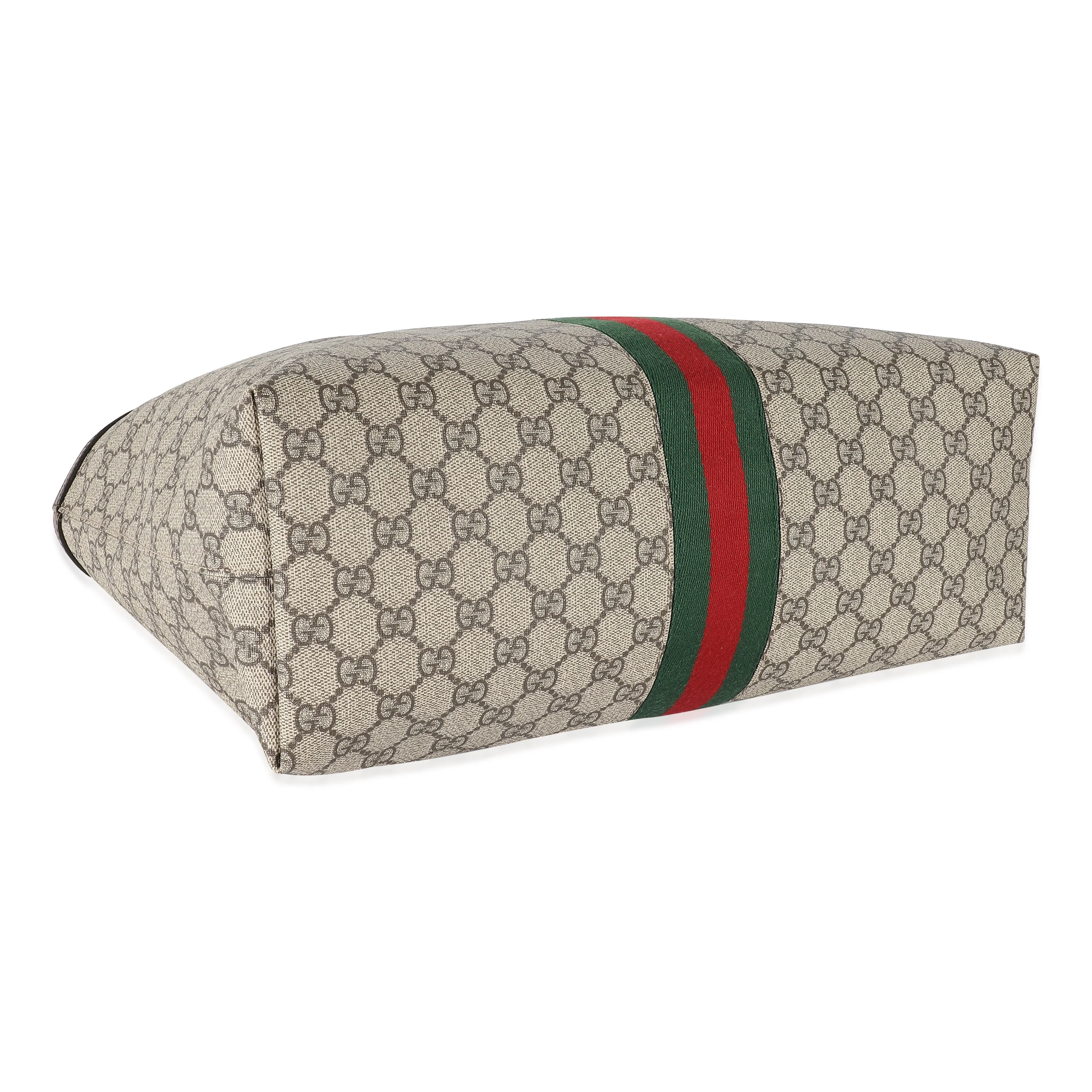 Gucci Beige GG Supreme Medium Ophidia GG Tote - Image 6