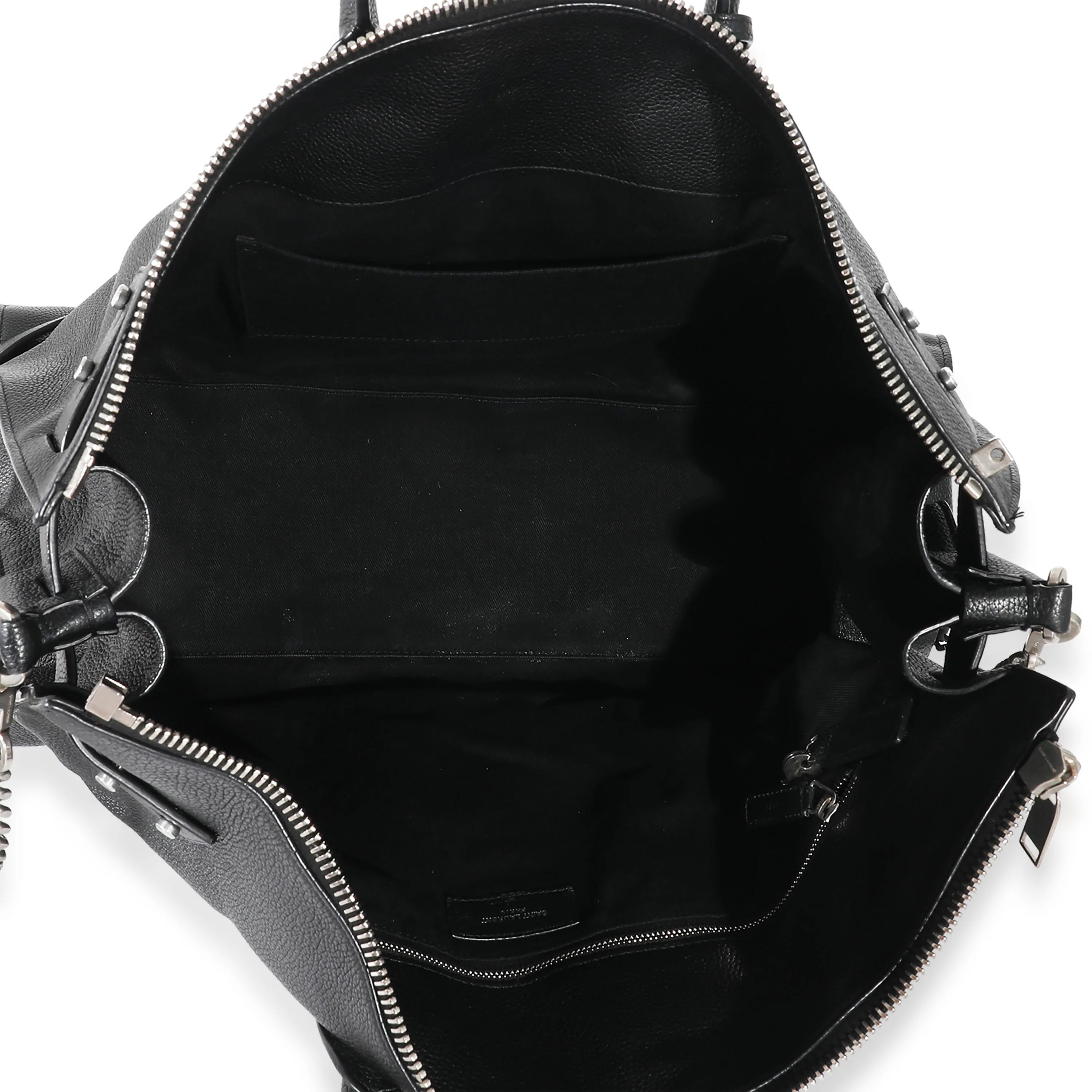 Black Grained Calfskin Medium Sac De Jour 48H Duffle - Image 7