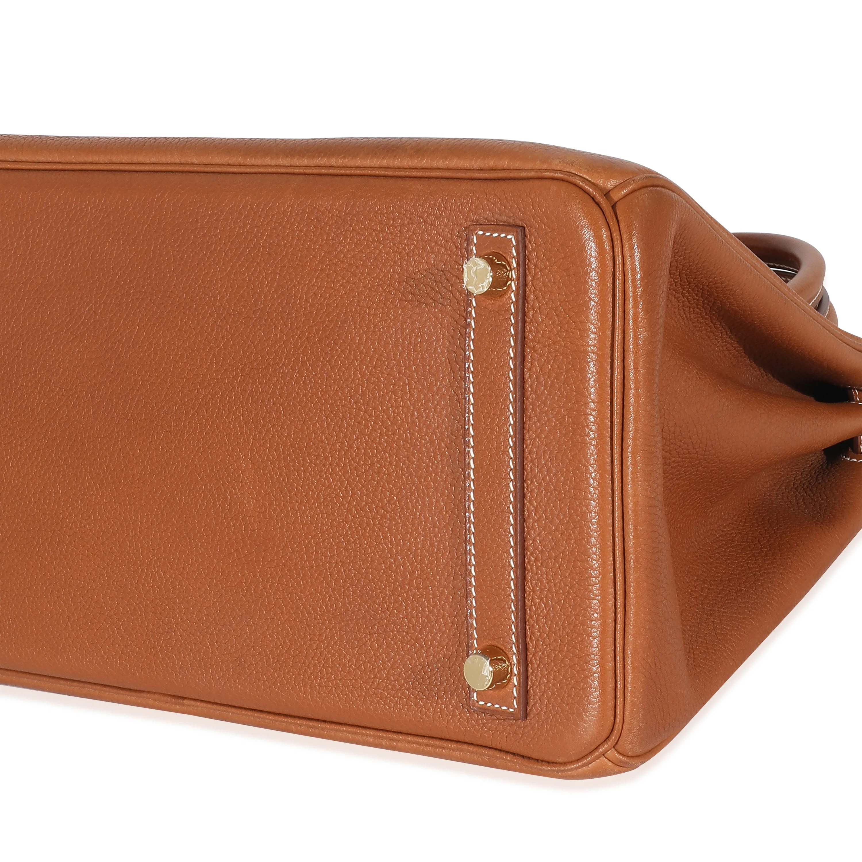 Fauve Natural Barenia Faubourg Birkin 30 GHW - Image 6