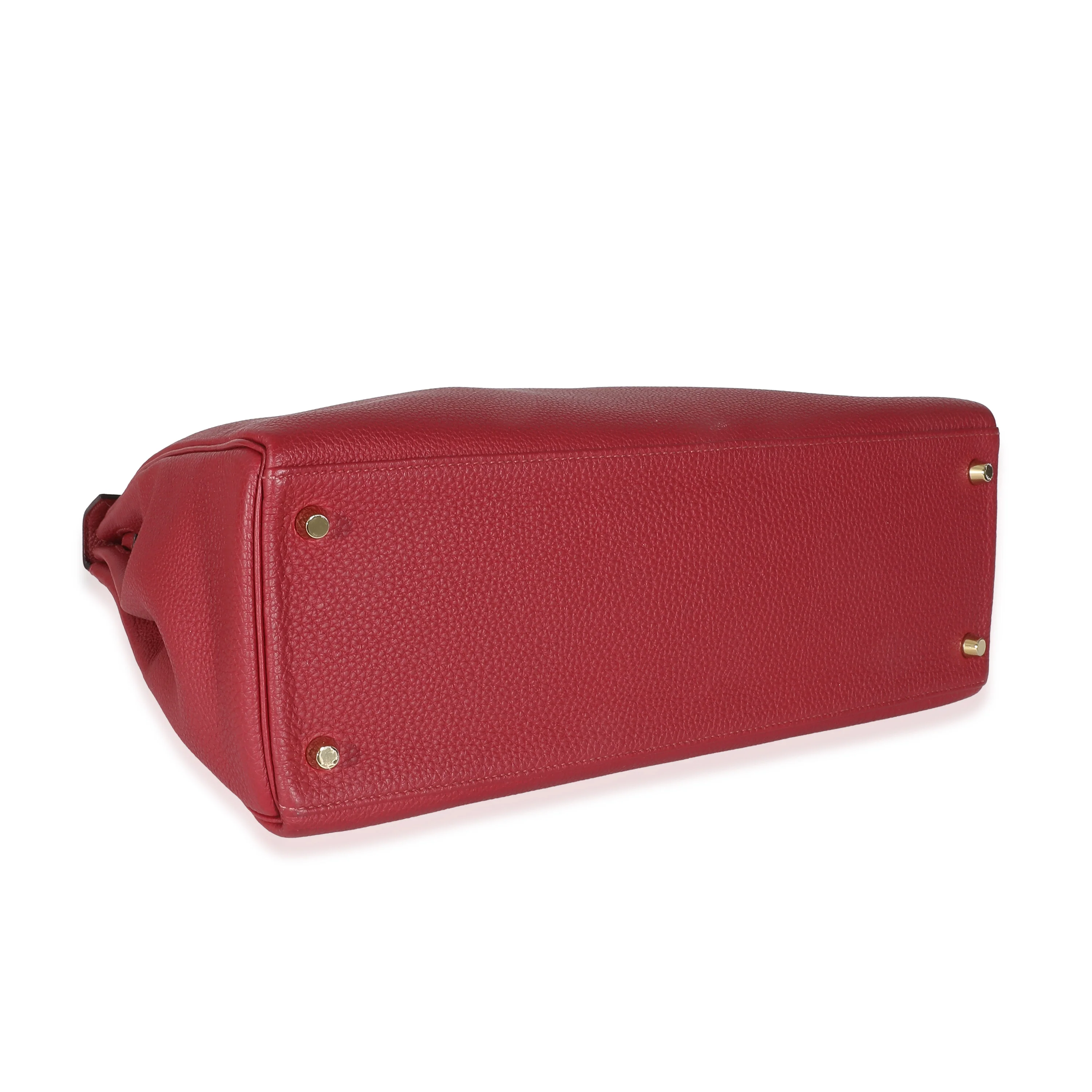 Hermès Togo Rouge Grenat Kelly II Retourne 35 - Image 4
