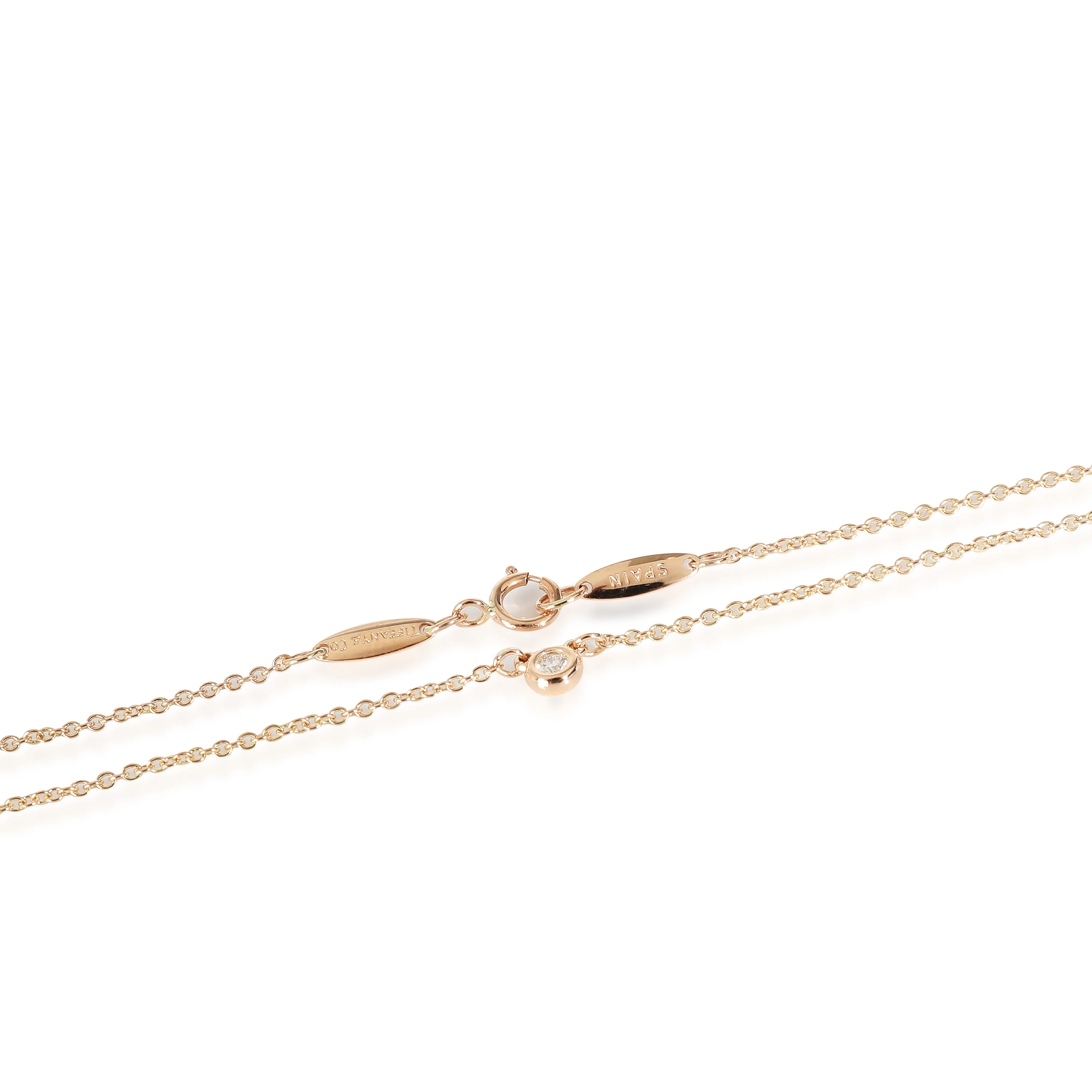 Elsa Peretti Diamond Pendant in 18k Rose Gold G-H VS 0.03 CTW - Image 2