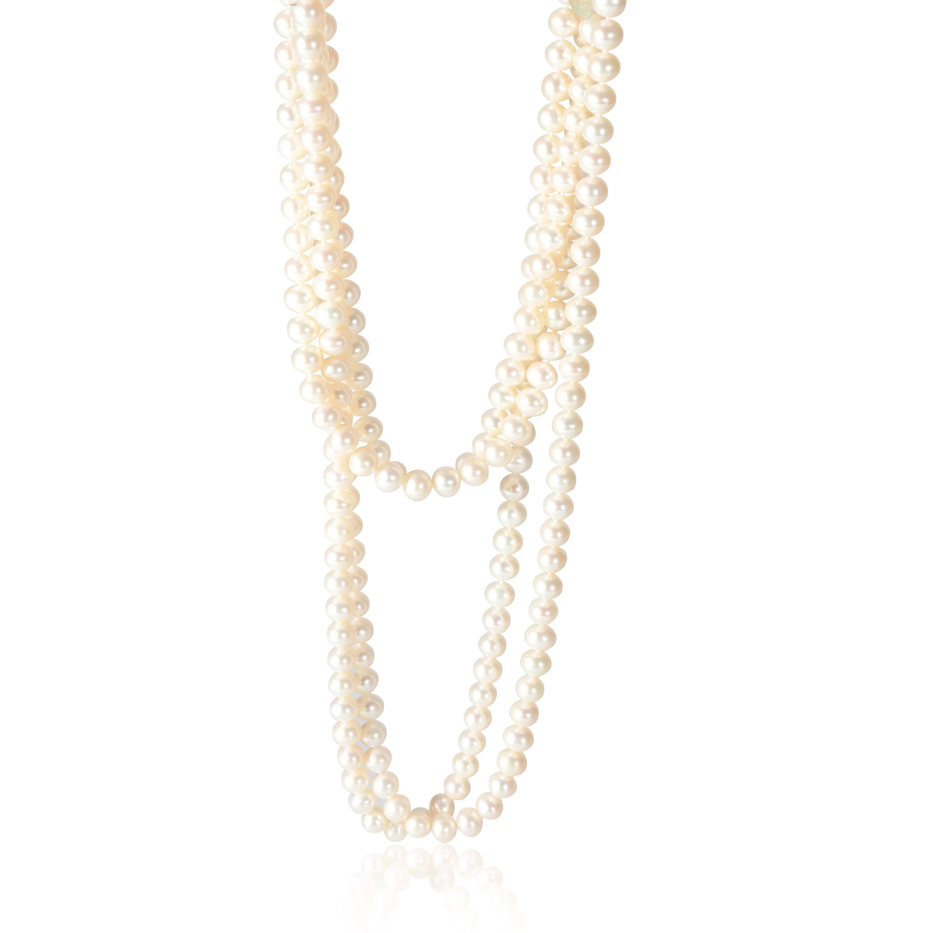 Tiffany & Co. Ziegfeld Pearl Necklace in Sterling Silver